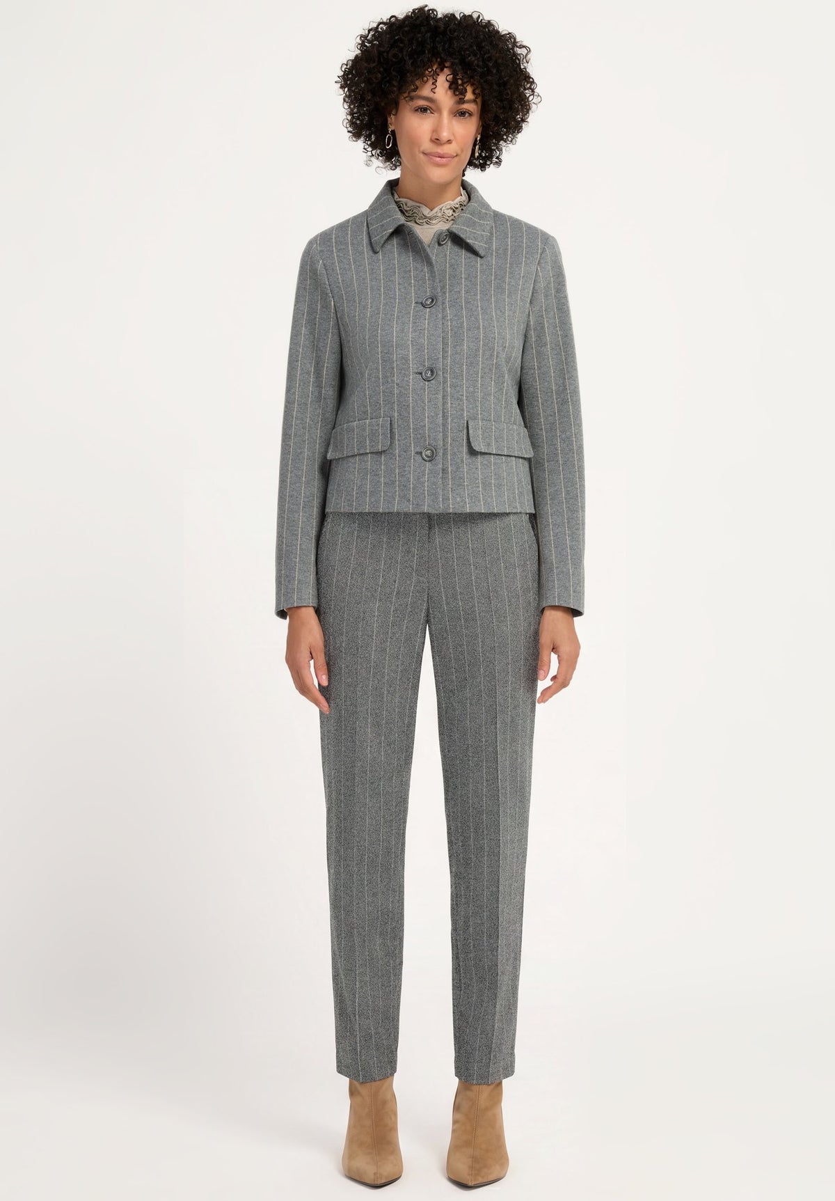 Bianca Damen Blazer Grey Mix