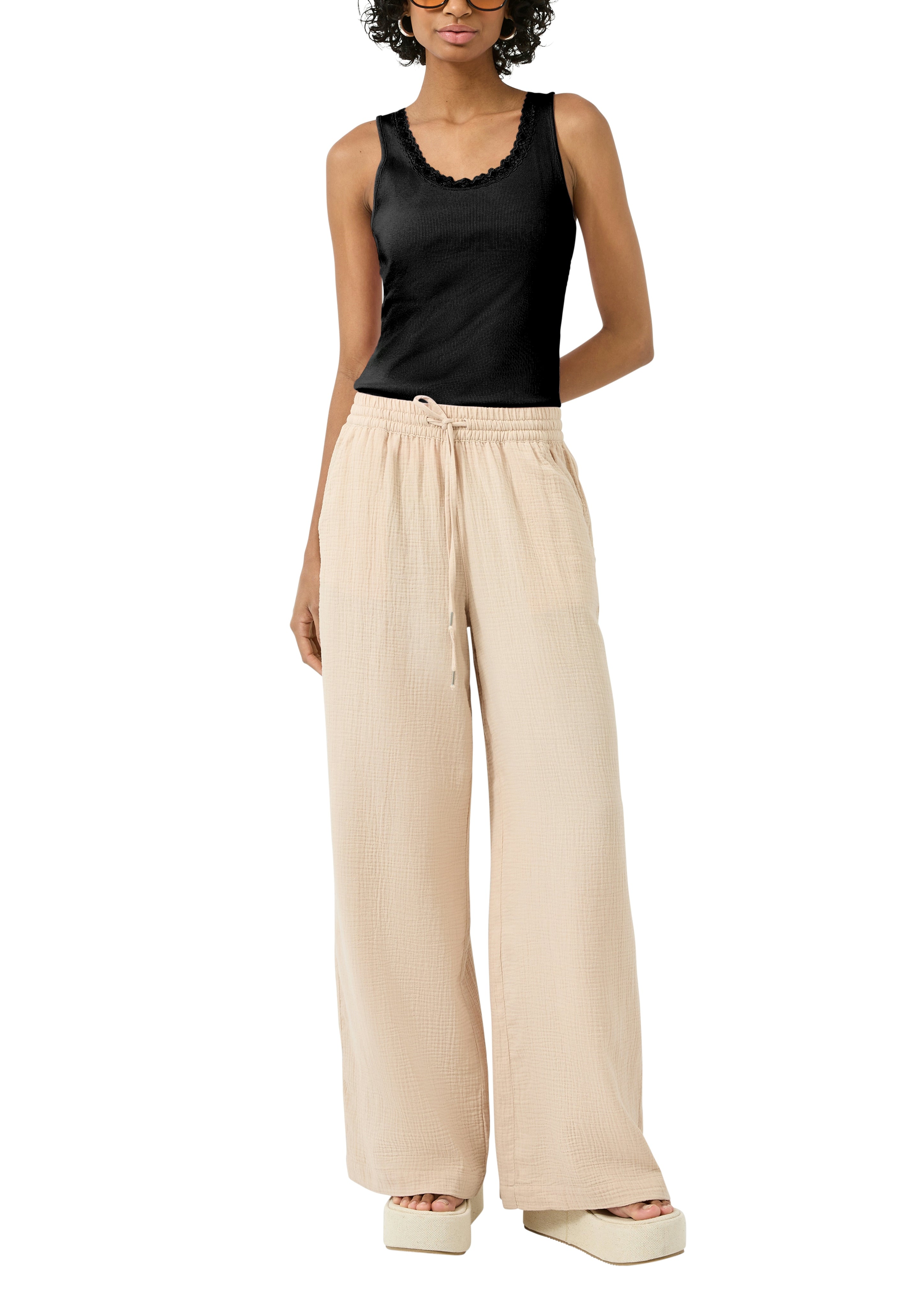QS by S.Oliver Damen Tops Grey/Black