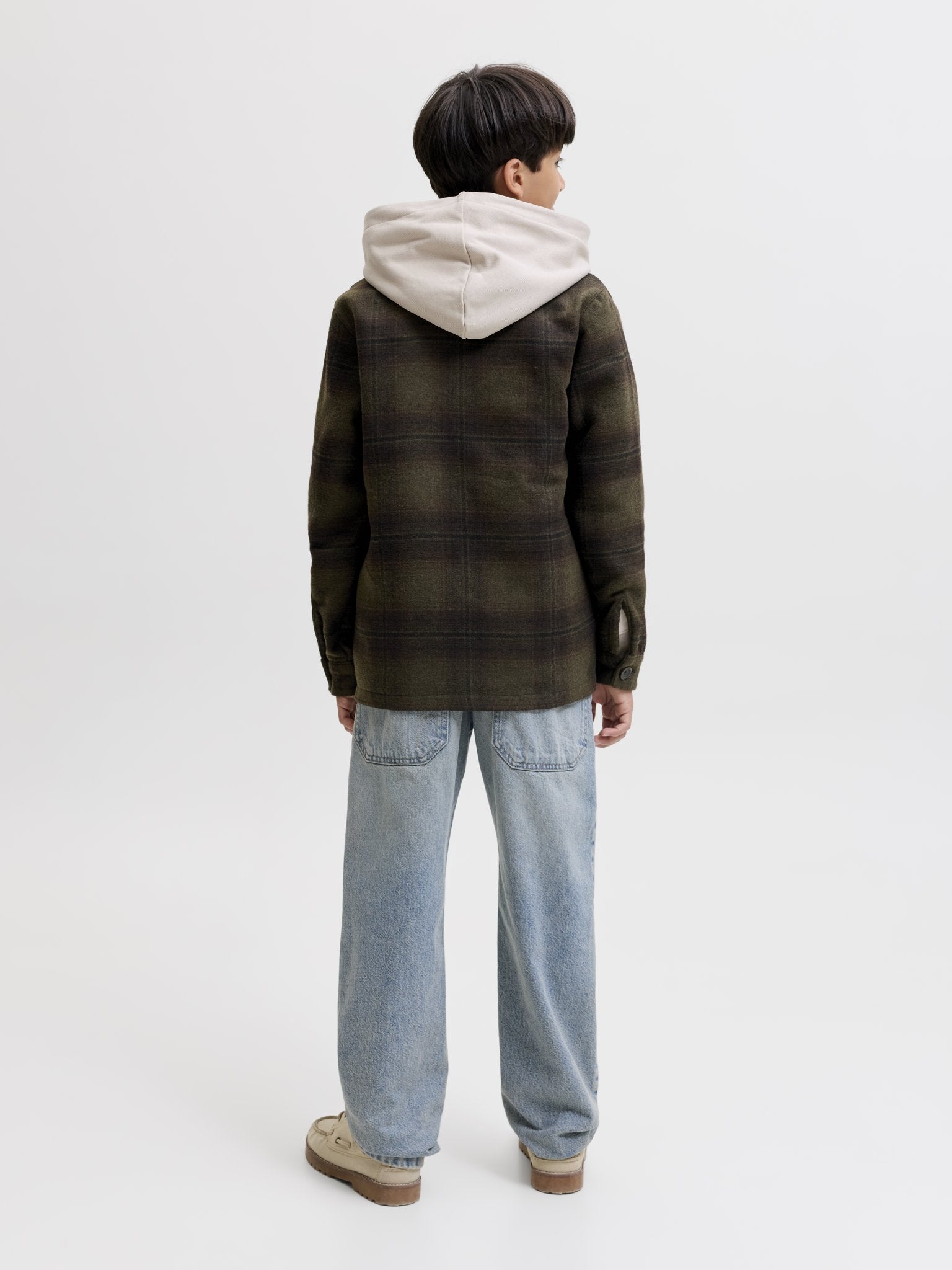 Jack & Jones Herren Hemden lang Olive Night/Che