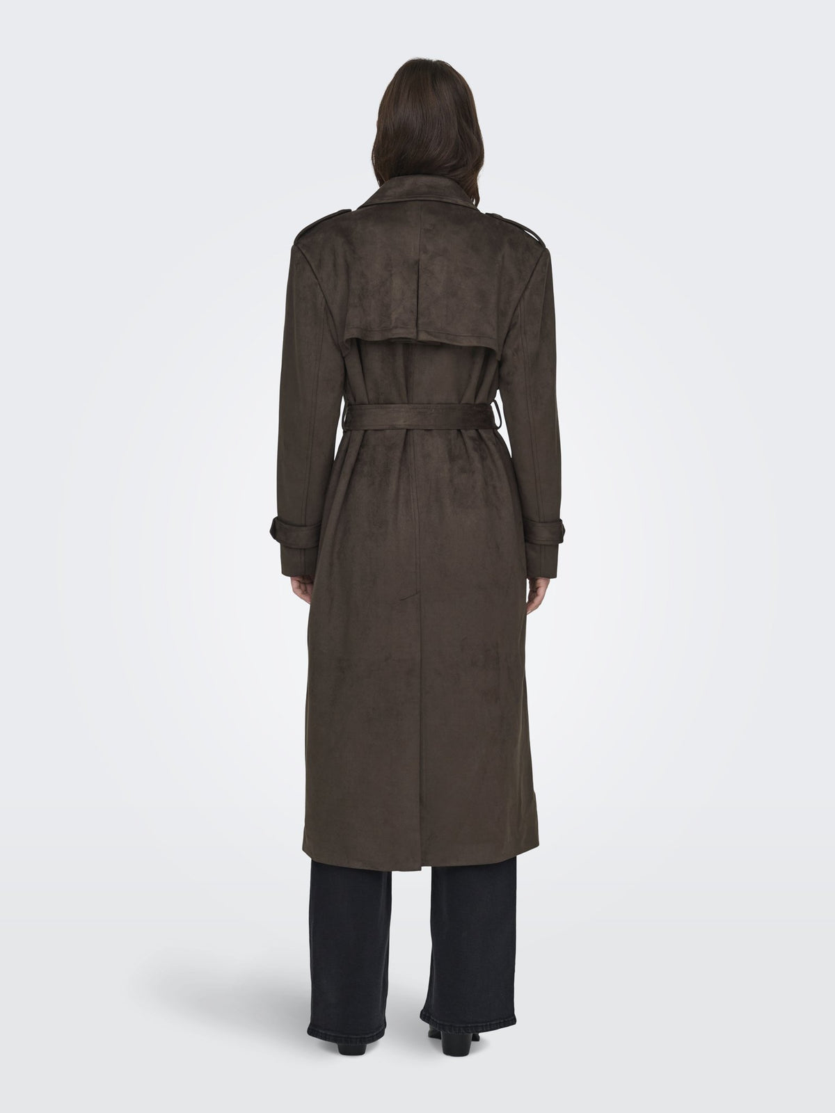 Only Damen Mantel Chocolate Brown