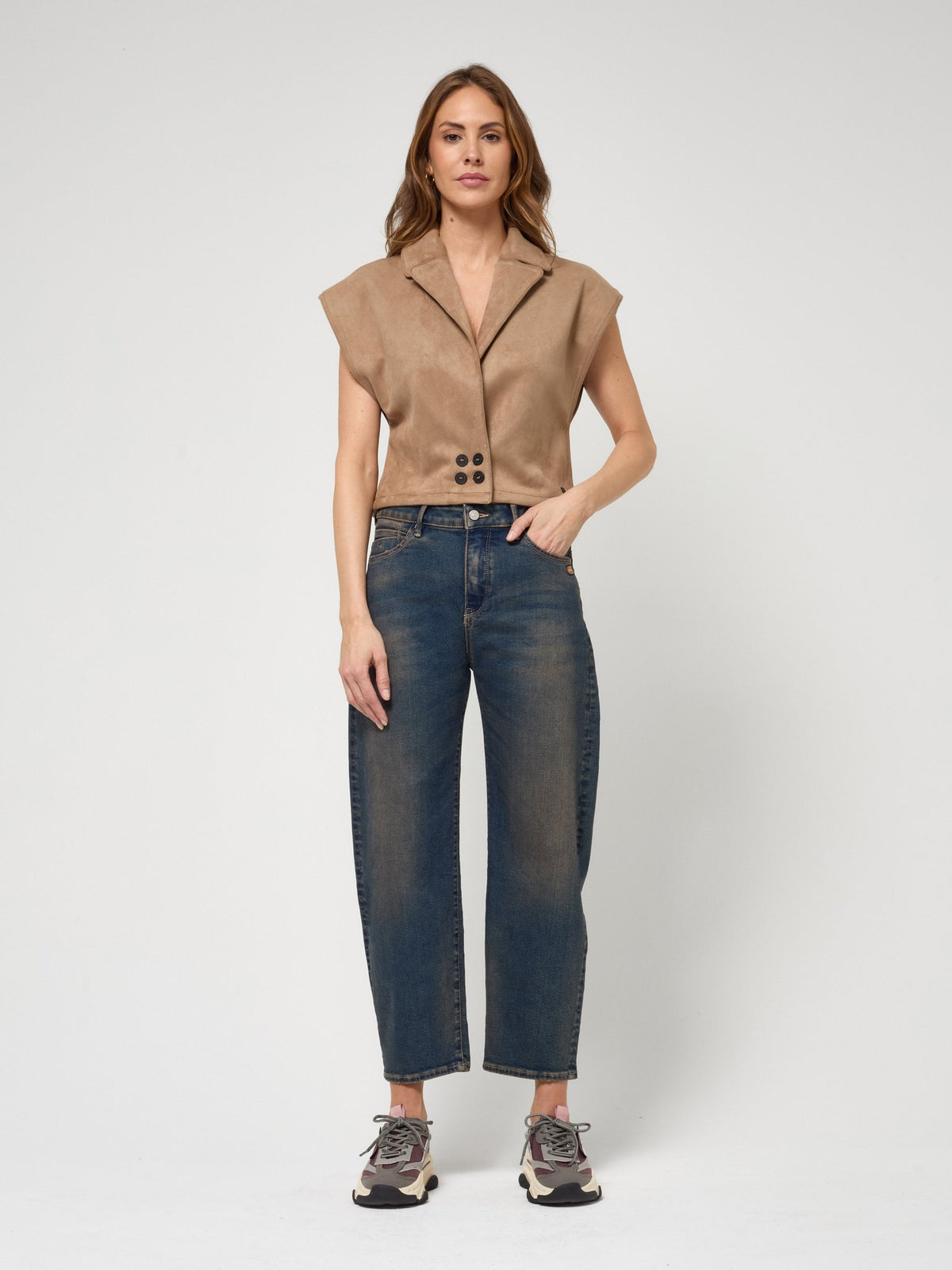 Gang Damen Jeans  Brown Tint