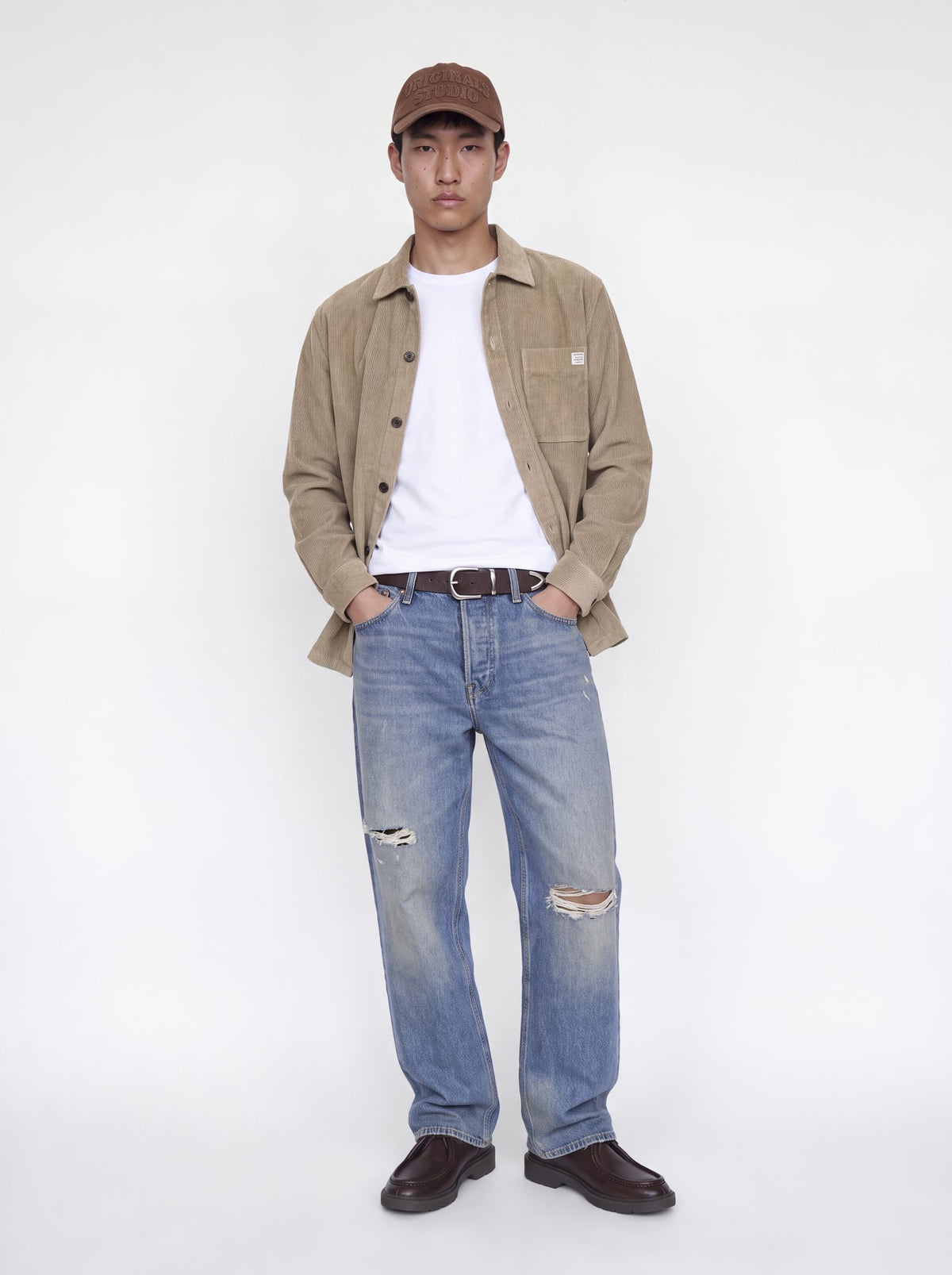 Jack & Jones Herren Hemden lang Crockery