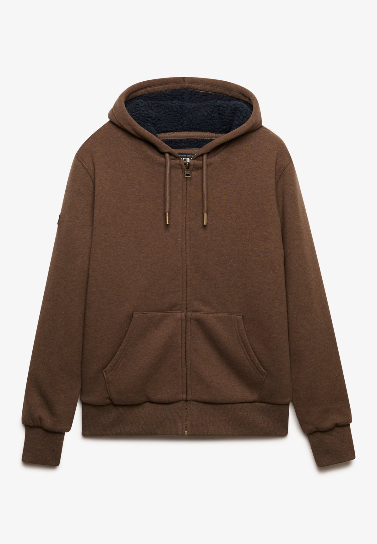 Superdry Men Herren Sweatjacken Mp Mocha Brown