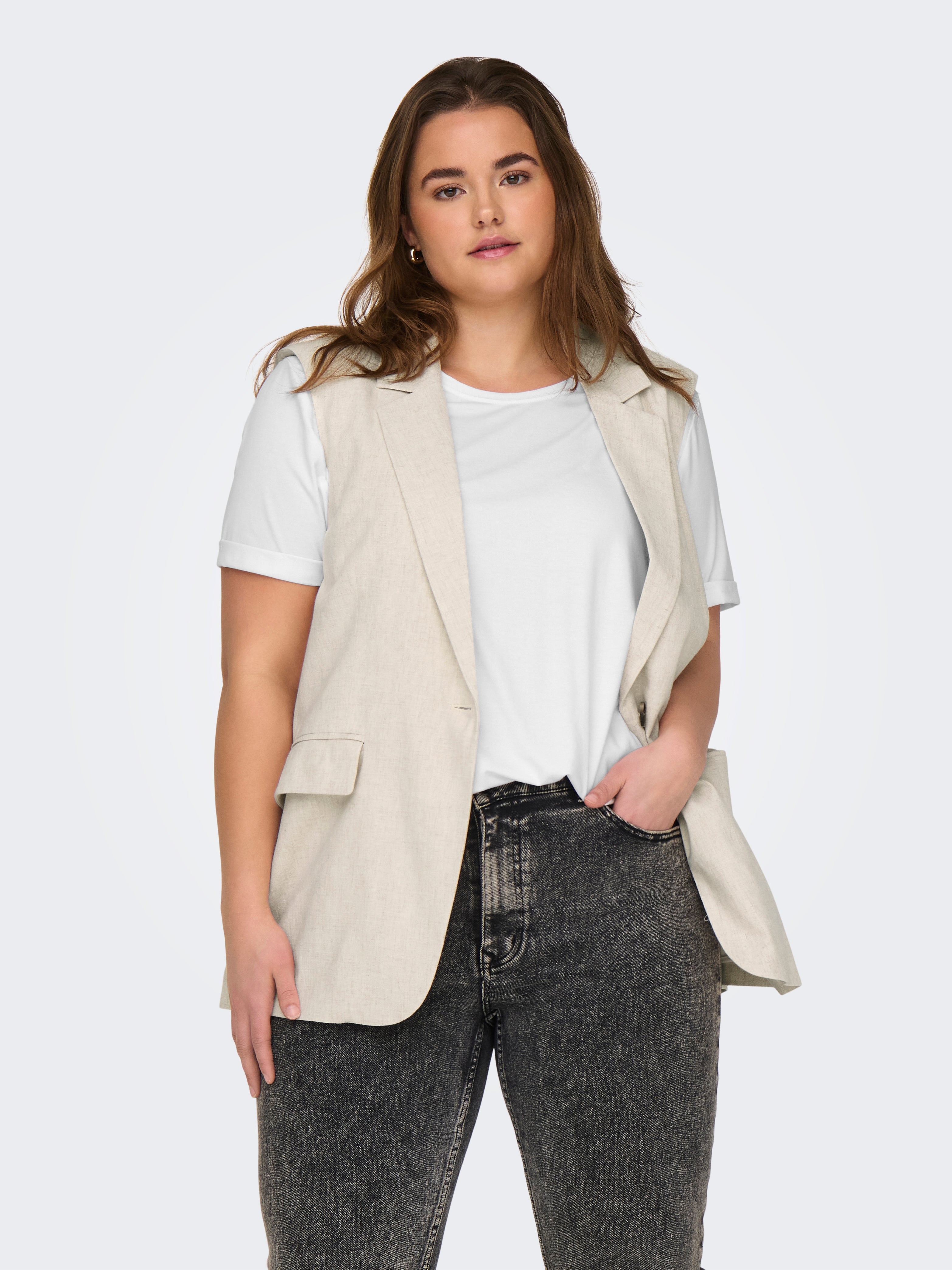 Only Carmakoma Damen T-Shirts White