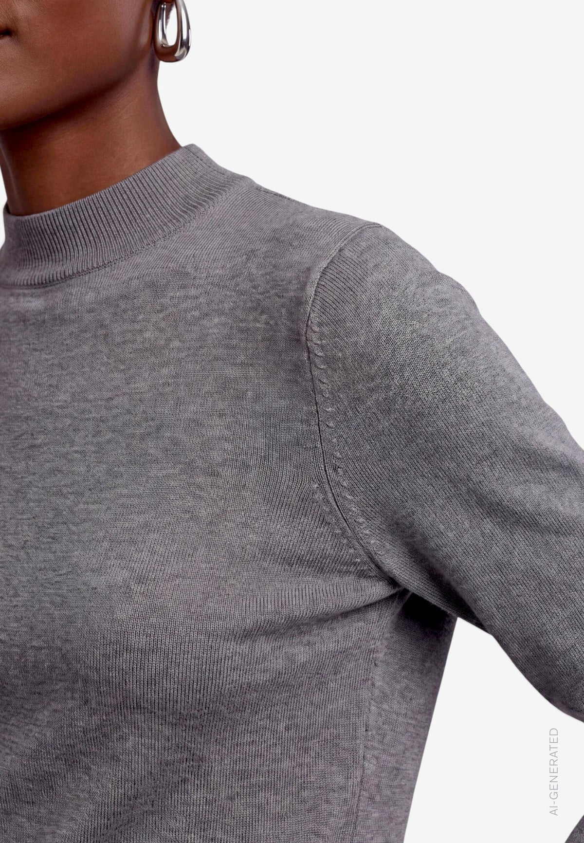 Zero Damen Pullover True Grey Melan