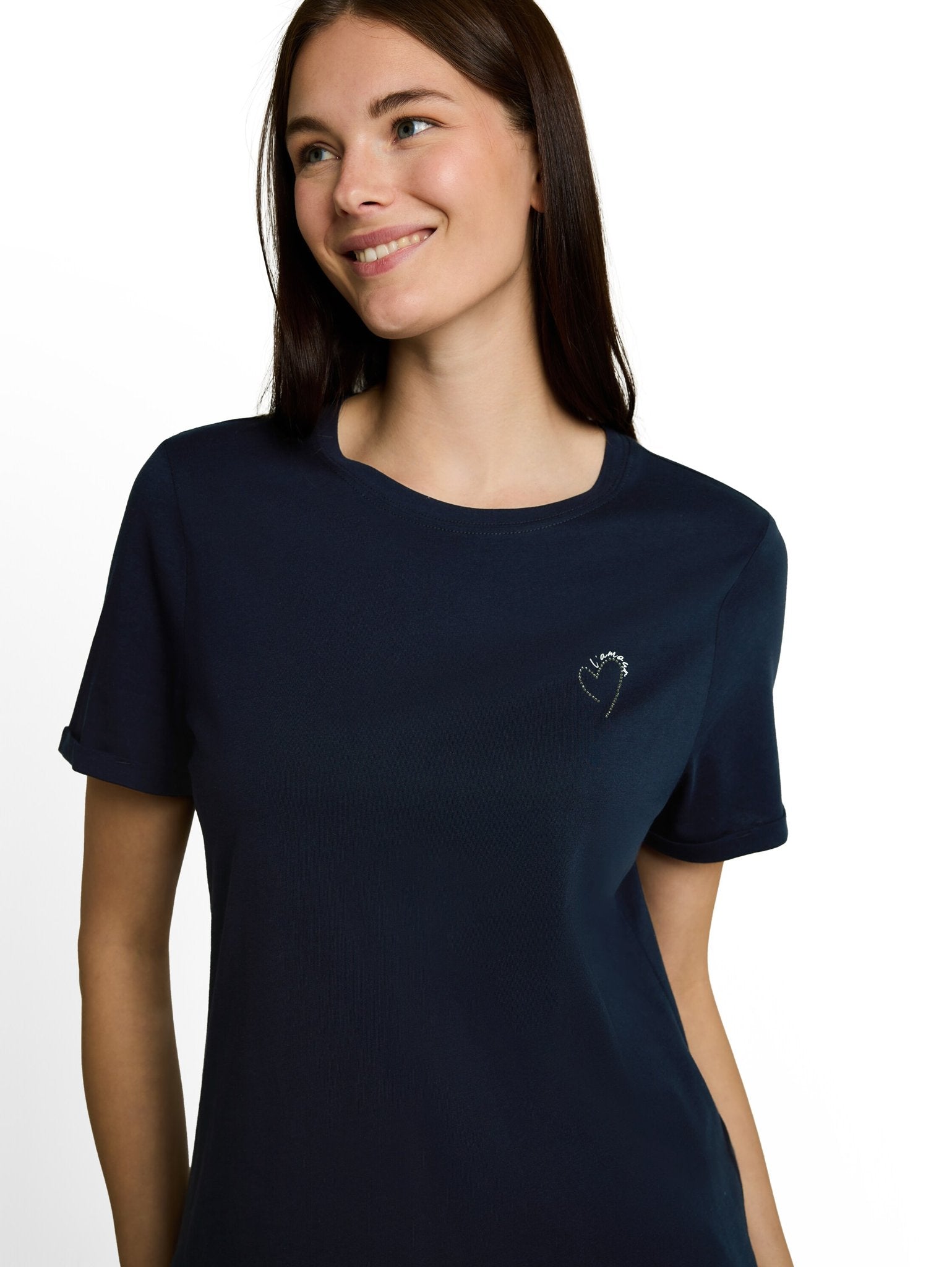 Tom Tailor Damen T-Shirts Sky Captain Blu