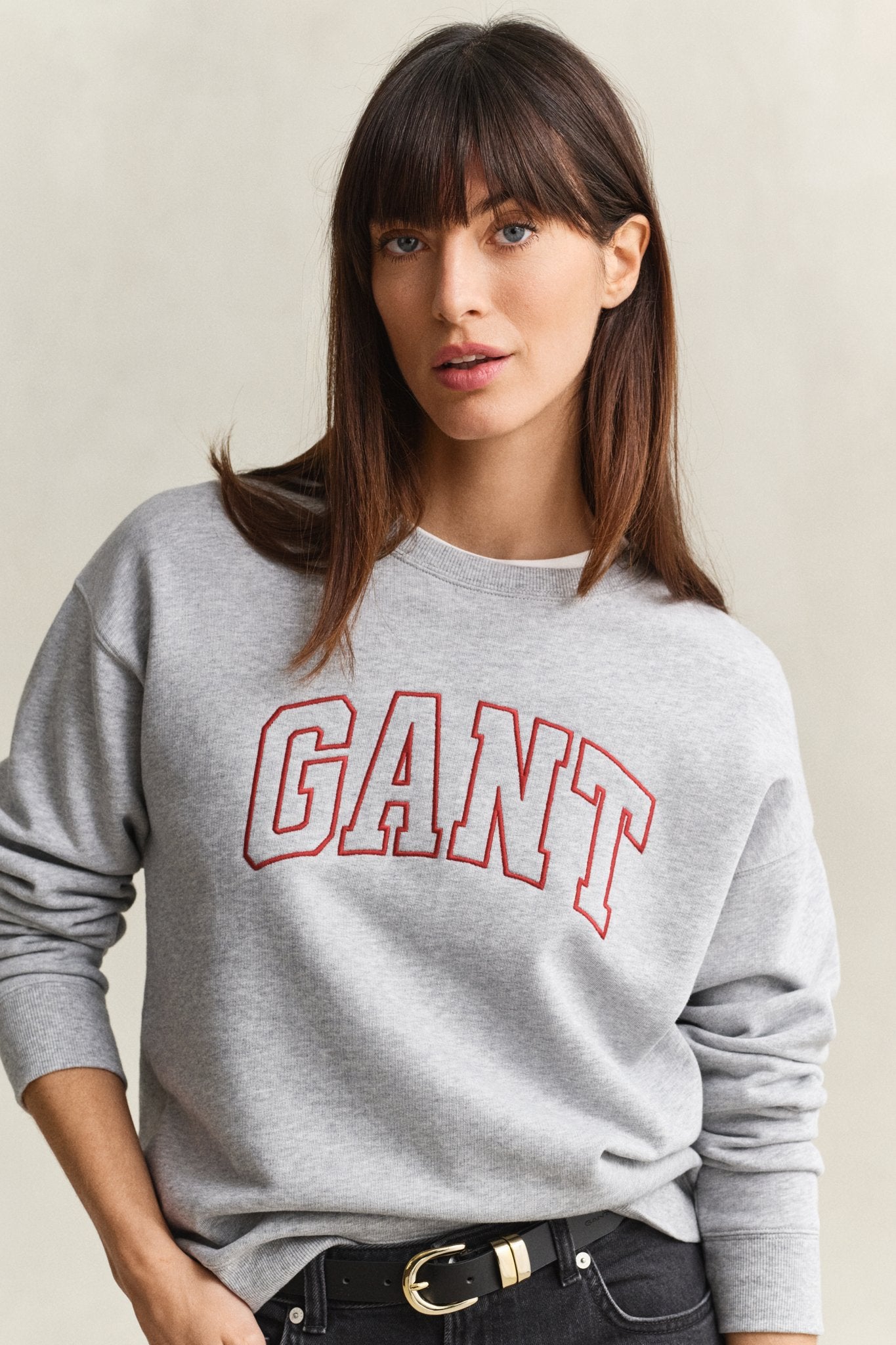 Gant Damen Sweatshirts  Light Grey M
