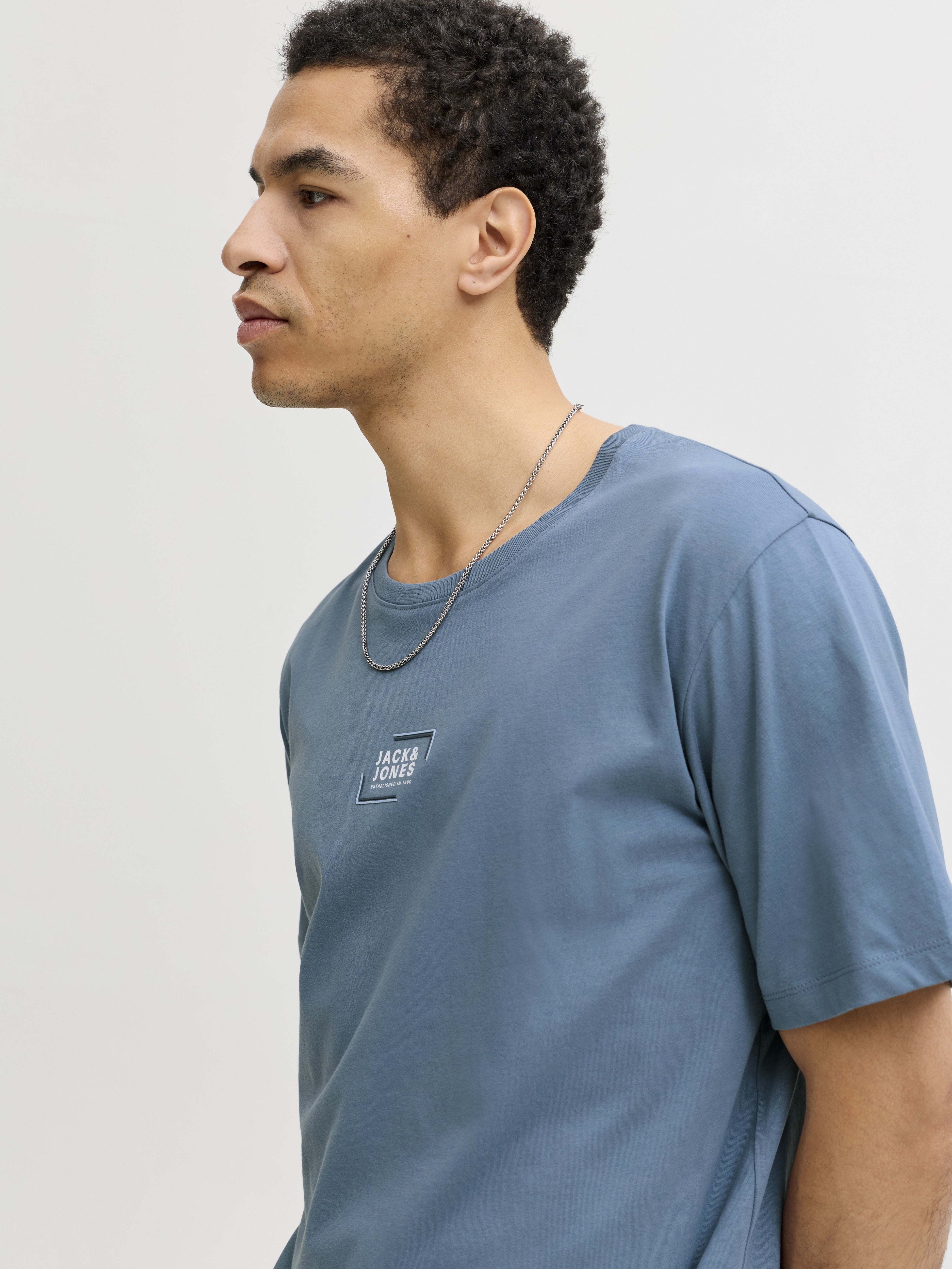 Jack & Jones Herren T-Shirts kurz Blue Mirage