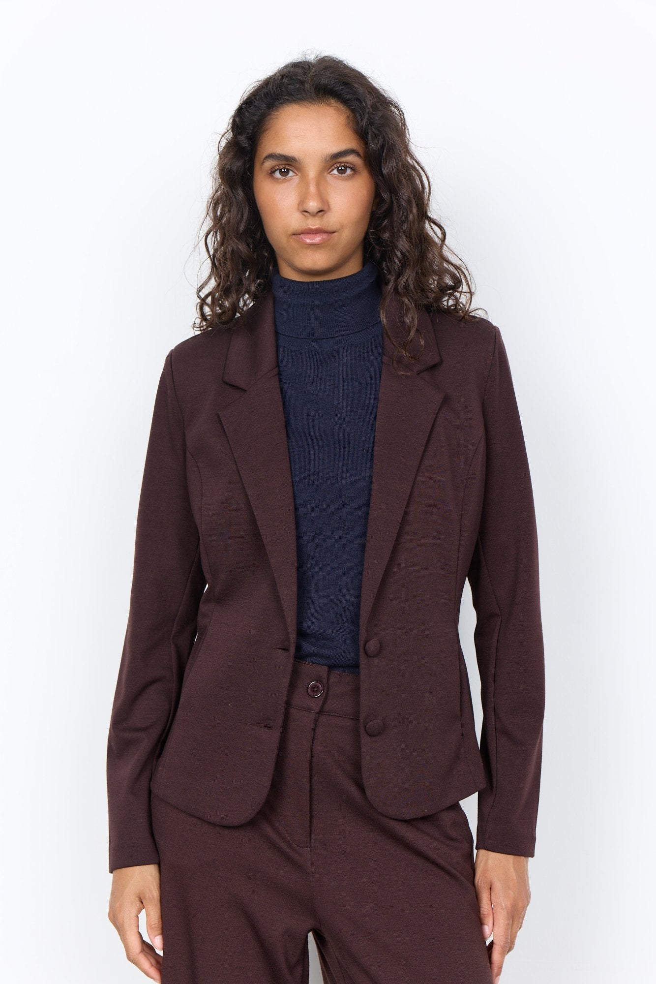 Soya Concept Damen Blazer Chocolate Plum