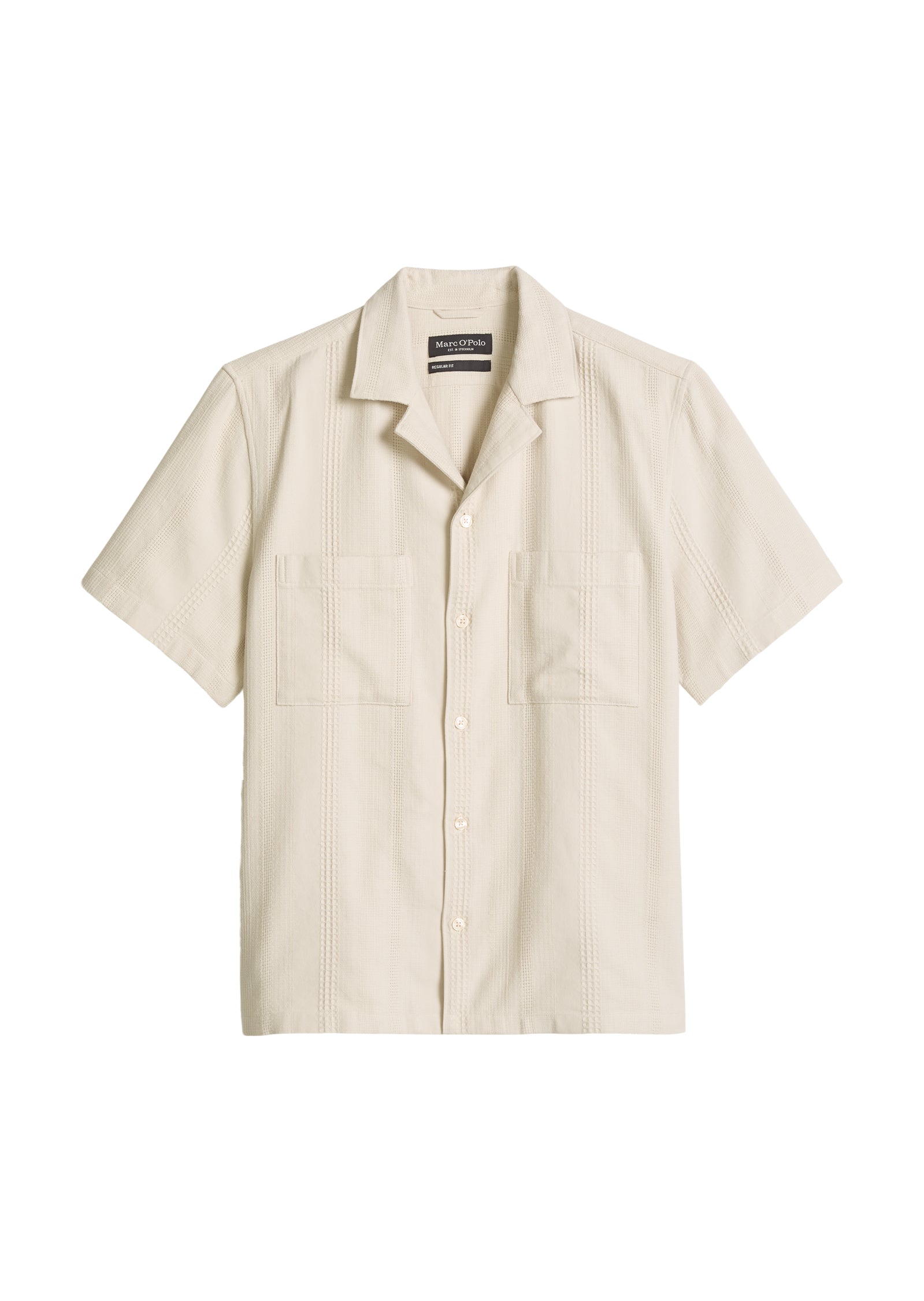Marc O'Polo Herren Hemden kurz  Grey Silk