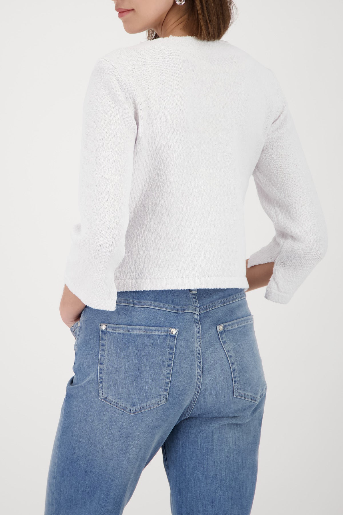 Monari Damen Strickjacken Cream