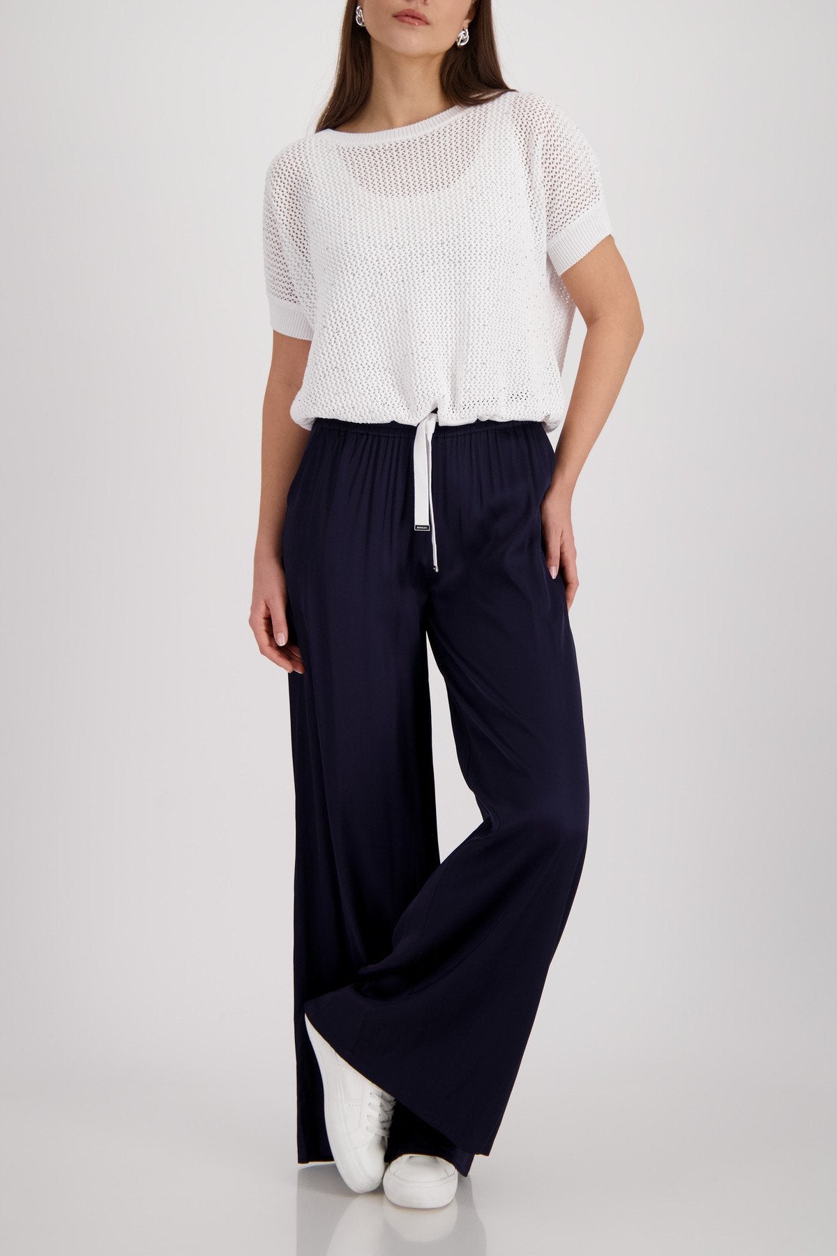 Monari Damen Pullover  Cream