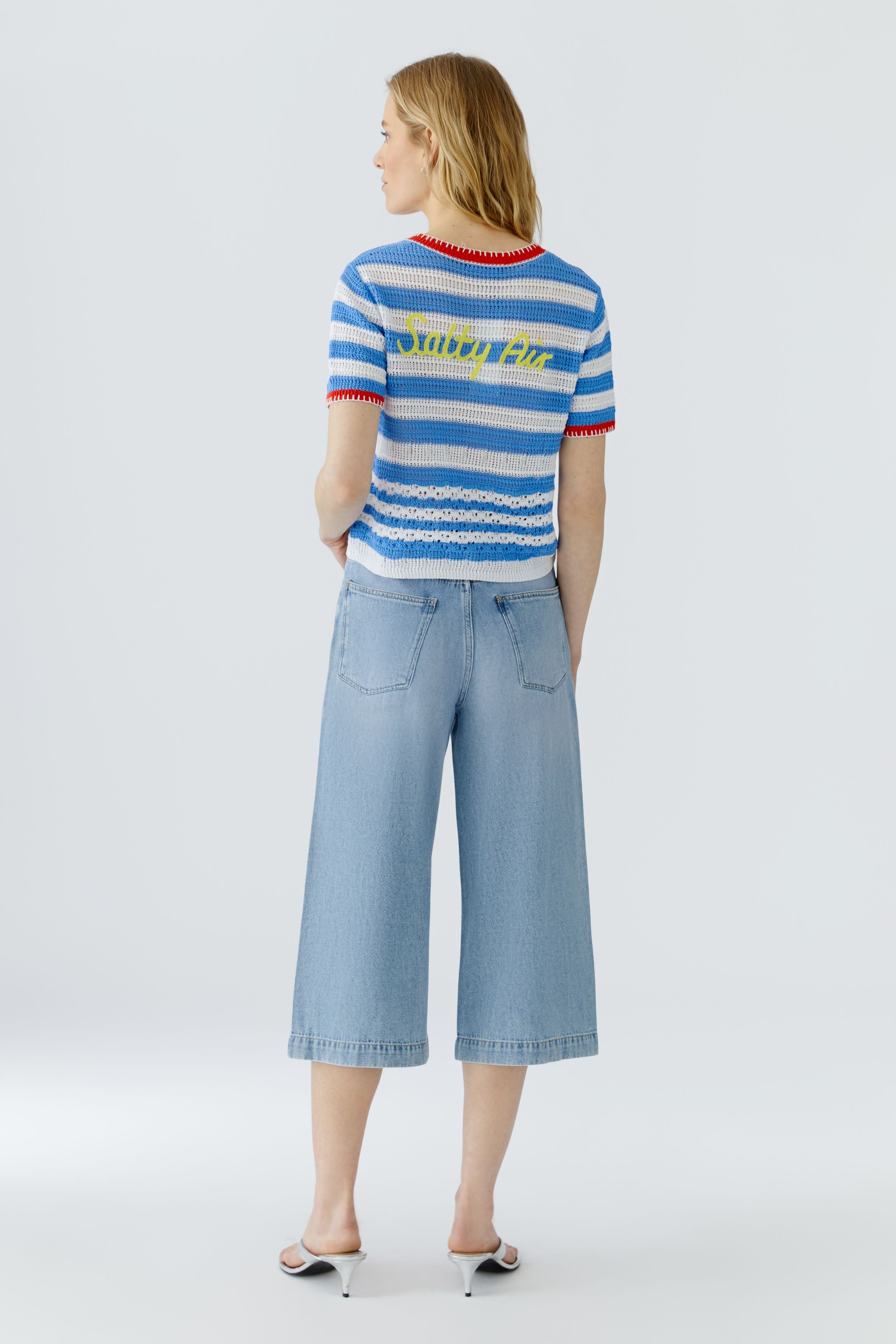 Oui Damen Strickjacken Lt Blue Ro