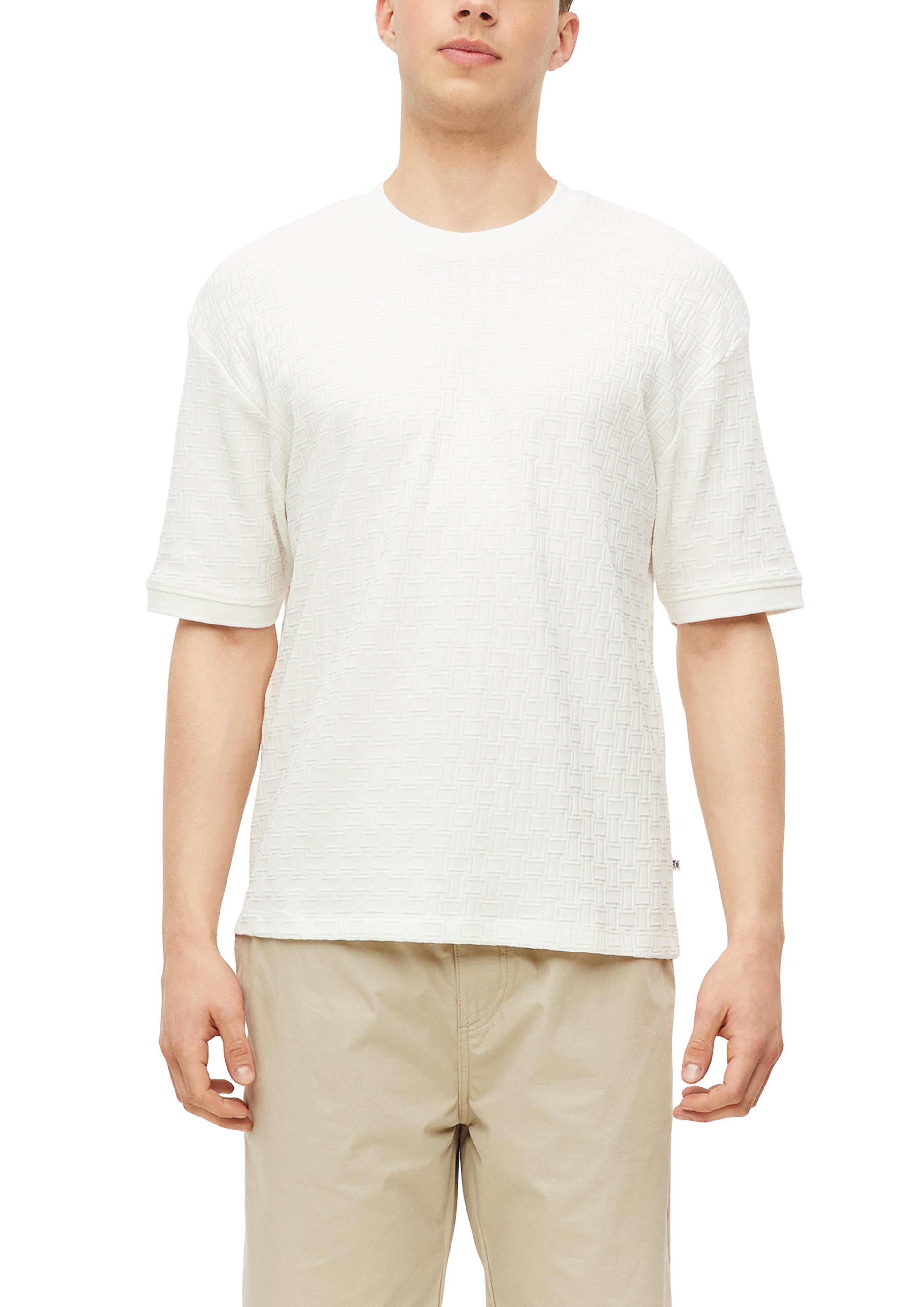 S. Oliver red Herren T-Shirts kurz White