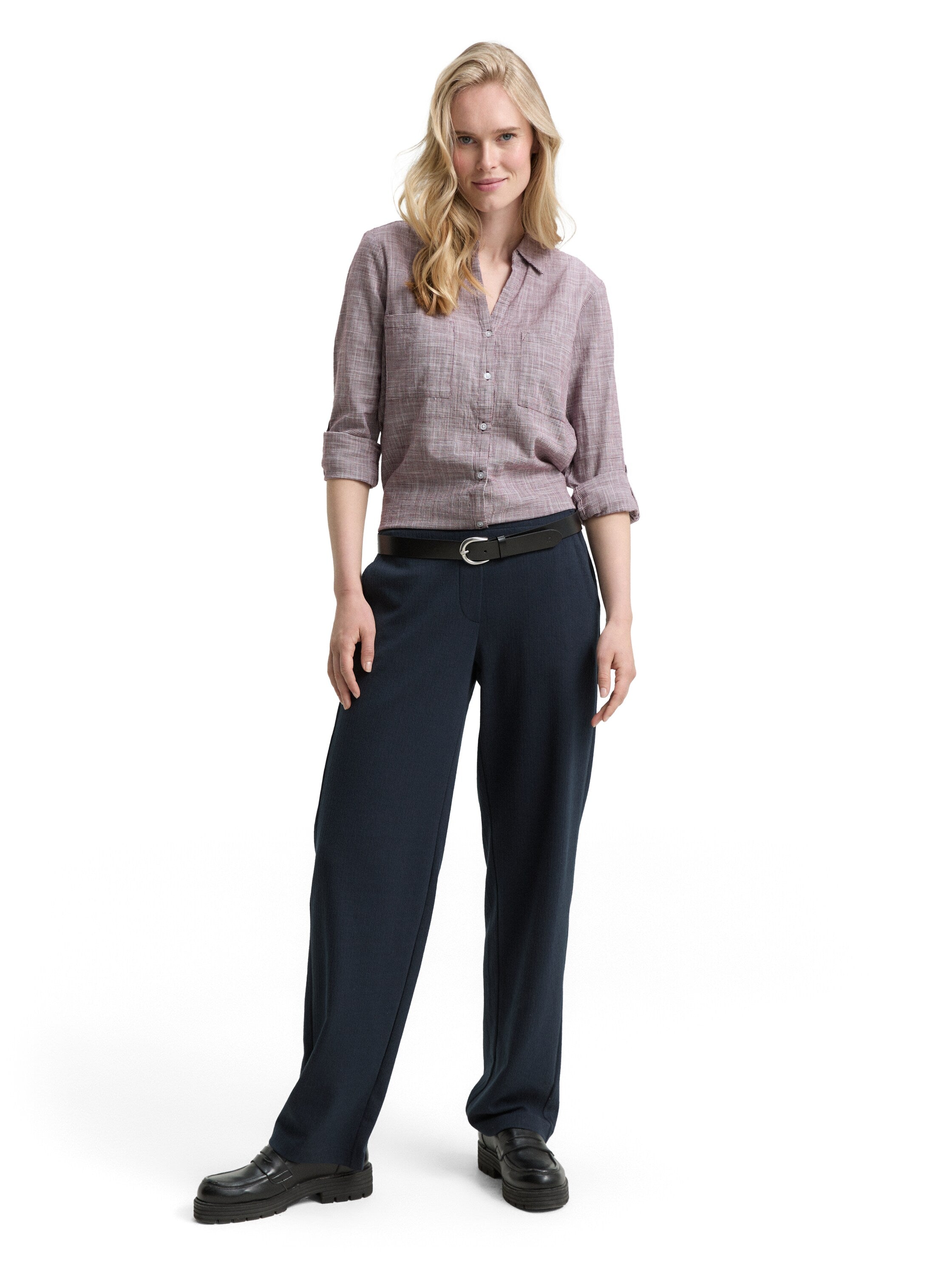 Tom Tailor Damen Blusen kurz Bordeaux Red