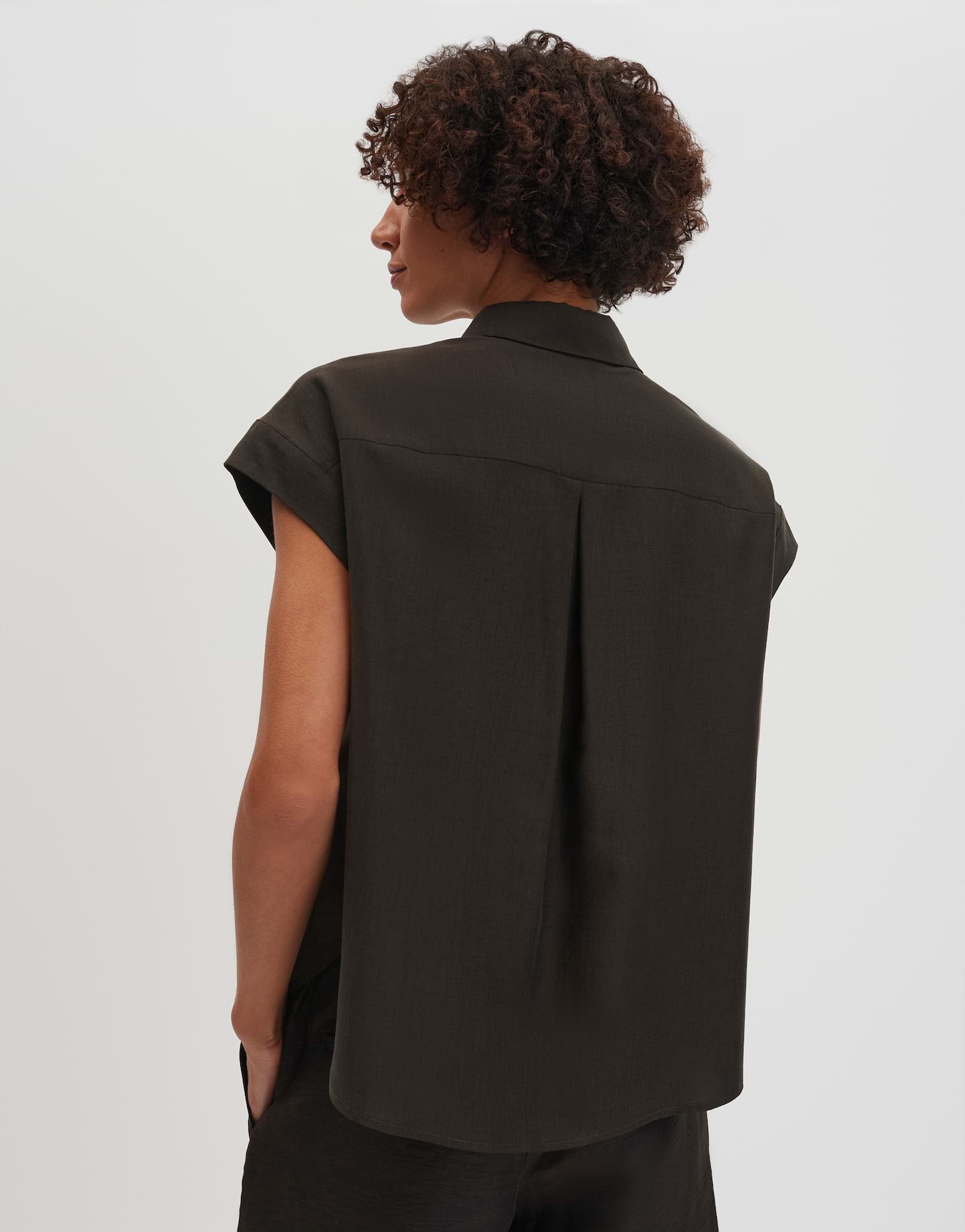 Someday Damen Blusen Dark Truffle