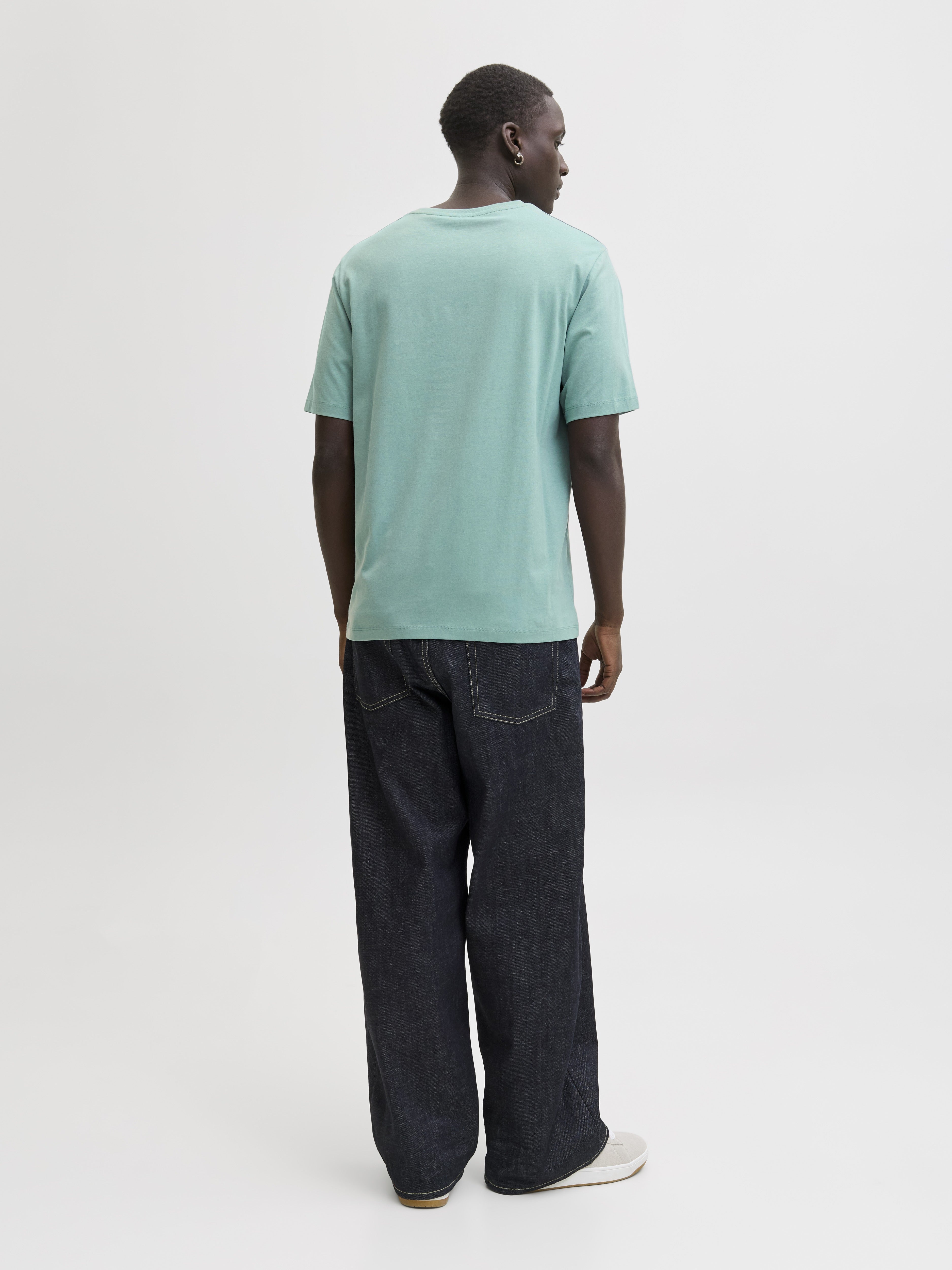 Jack & Jones Herren T-Shirts kurz Mineral Blue