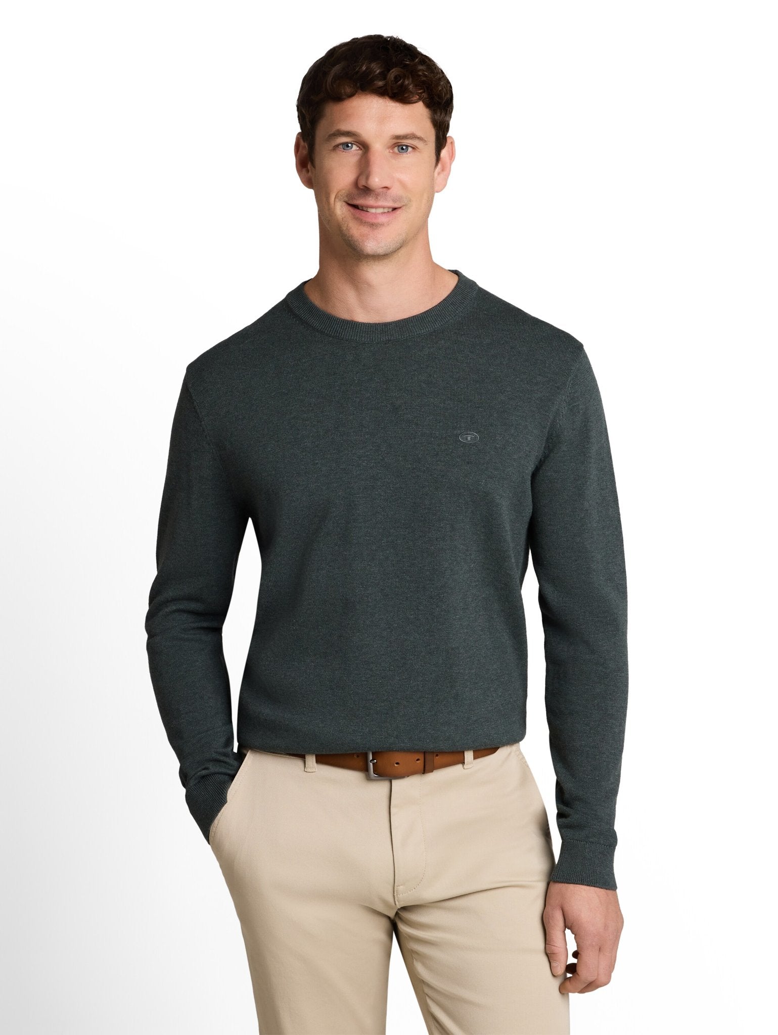 Tom Tailor Herren Pullover Darkest Olive M