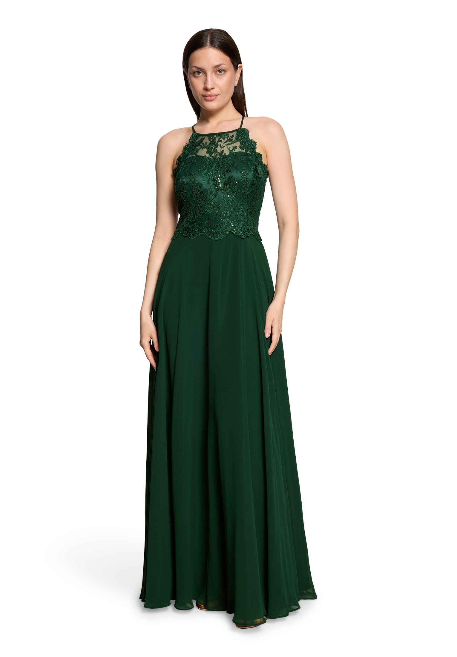 Vera Mont Damen Kleider Dark Moss