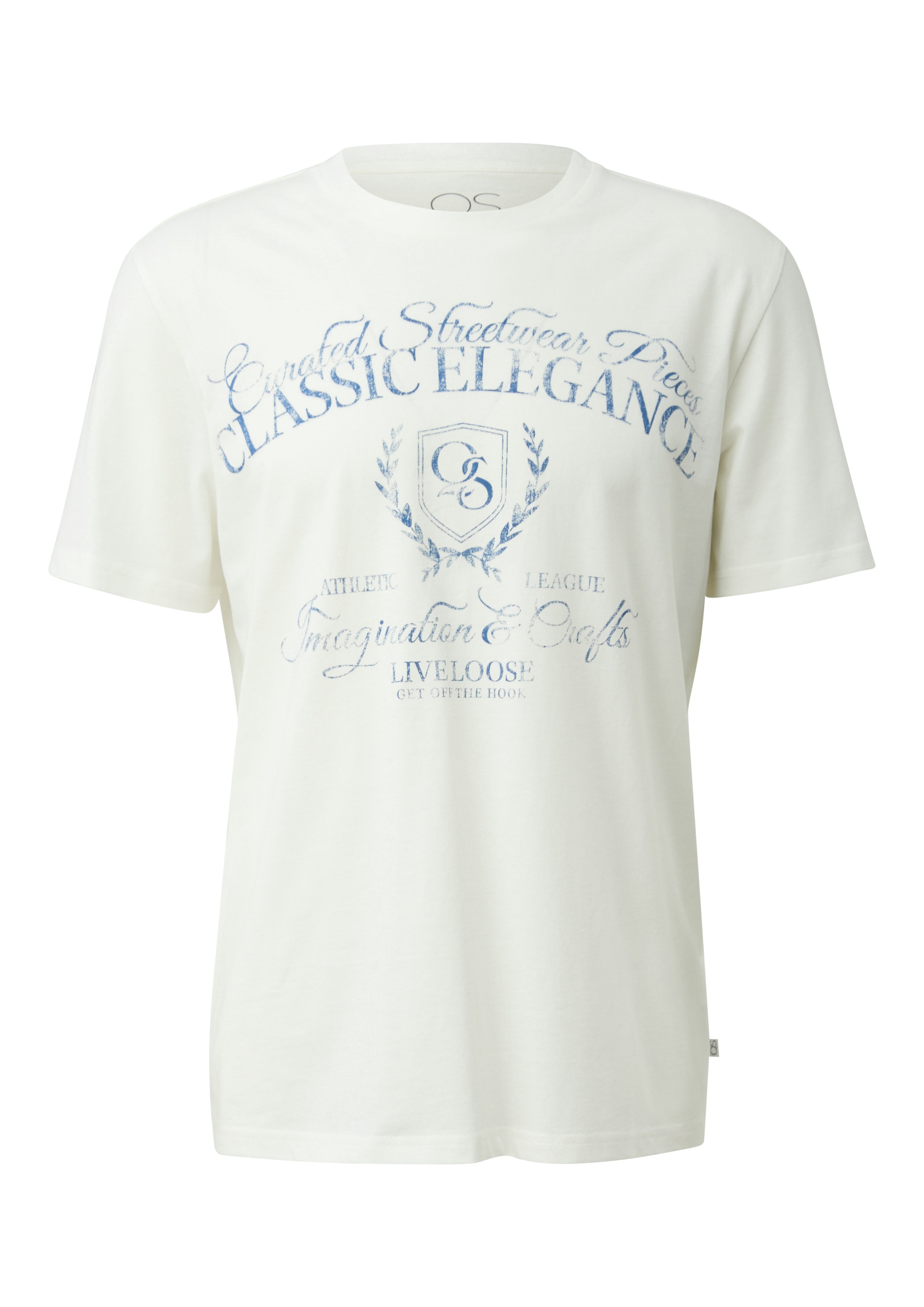 QS by S.Oliver Herren T-Shirts kurz White