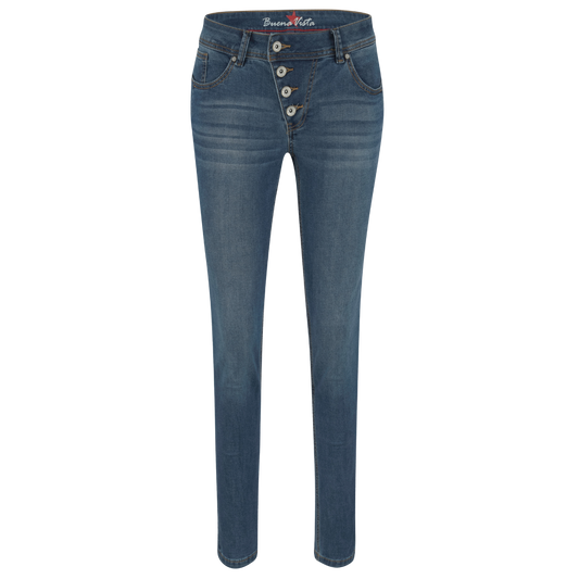 Buena Vista Damen Jeans Mid Stone