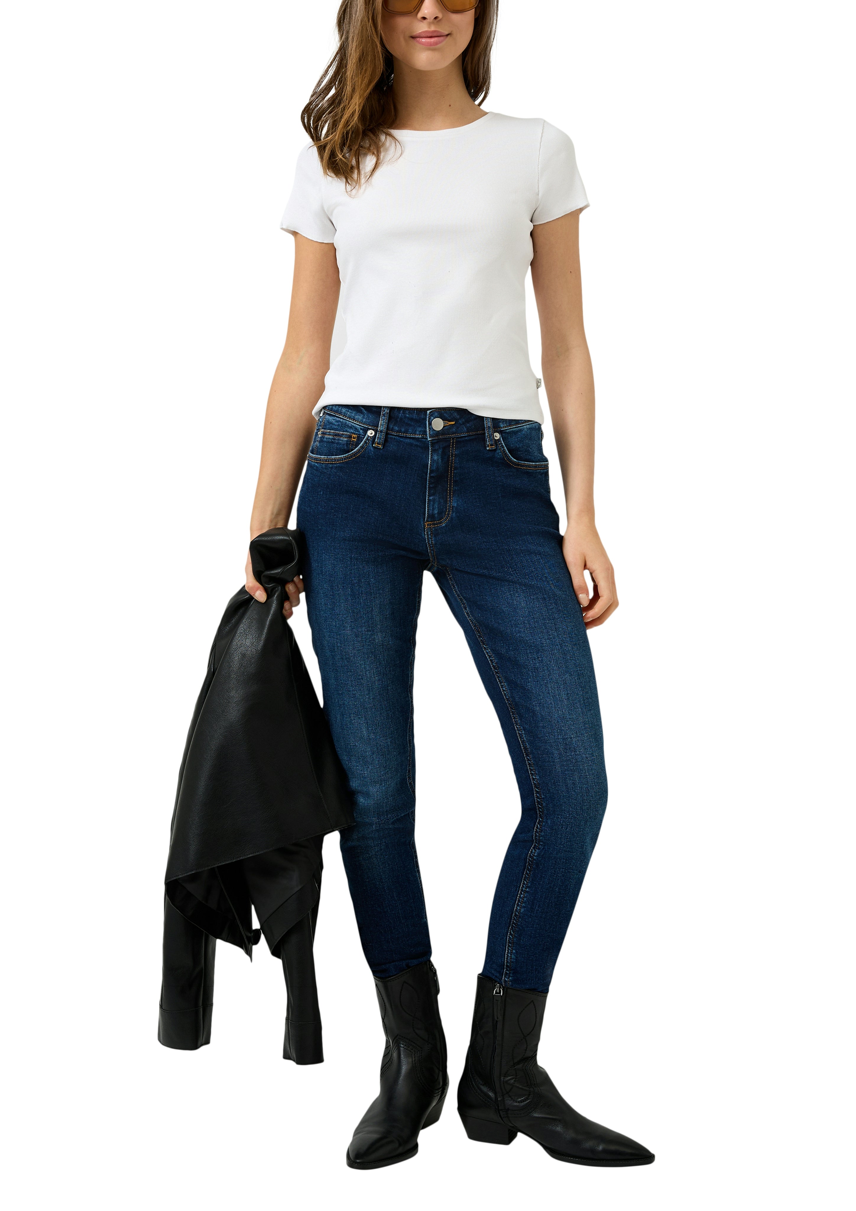 QS by S.Oliver Damen T-Shirts White
