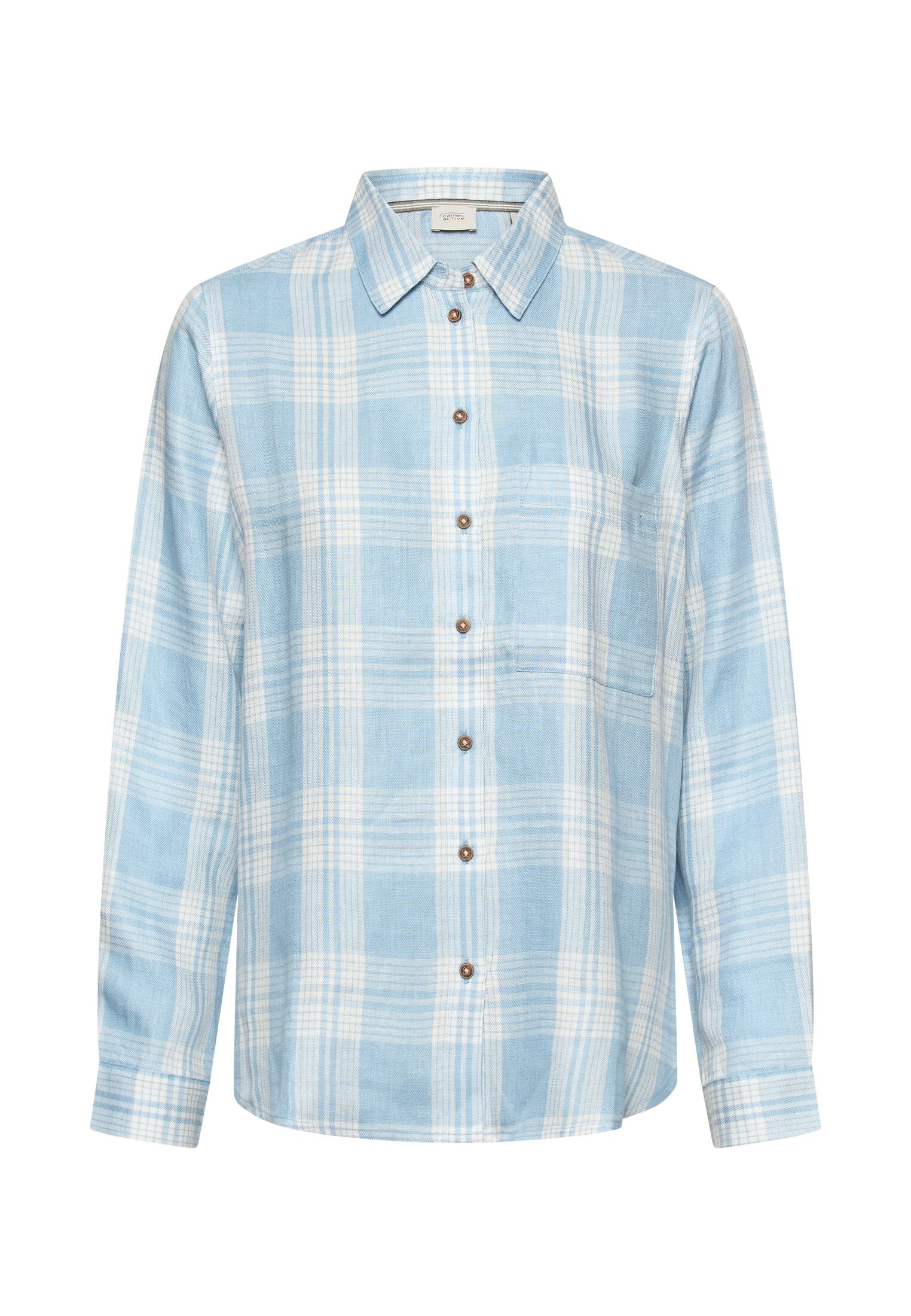 Camel active Damen Blusen  Soft Blue Ch