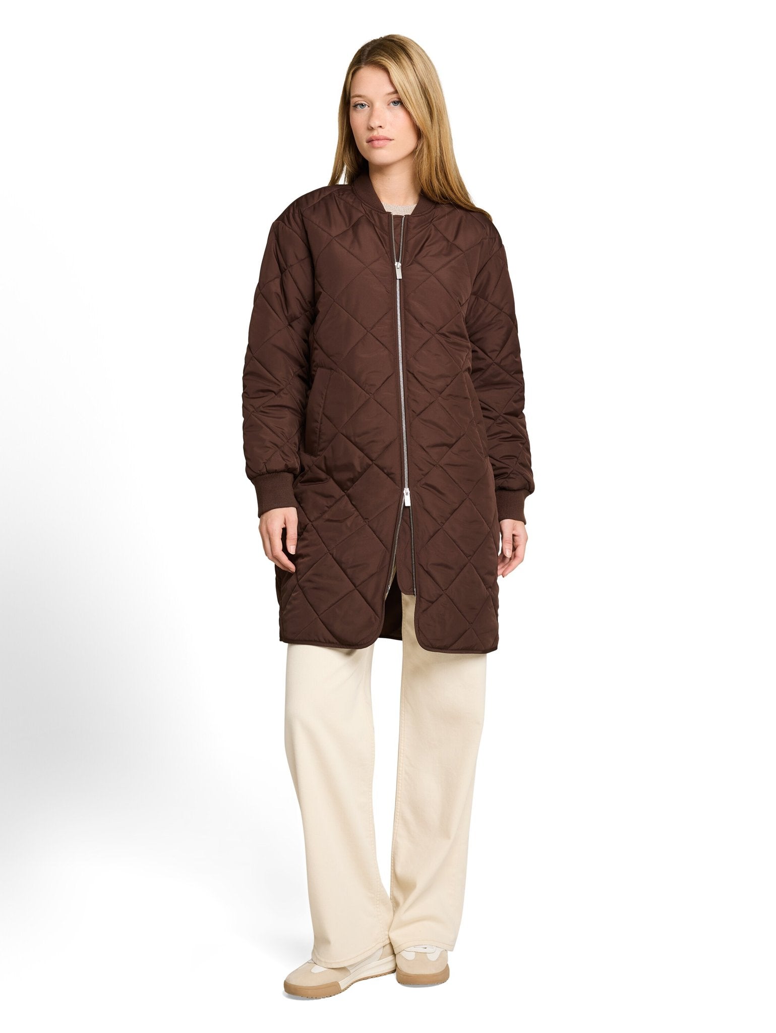 Tom Tailor denim Damen Mantel Cool Dark Brown