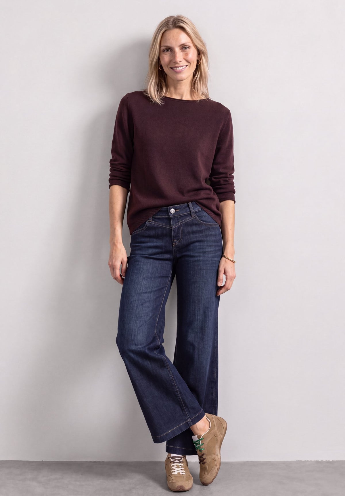 Street One Damen Pullover Rustic Ro