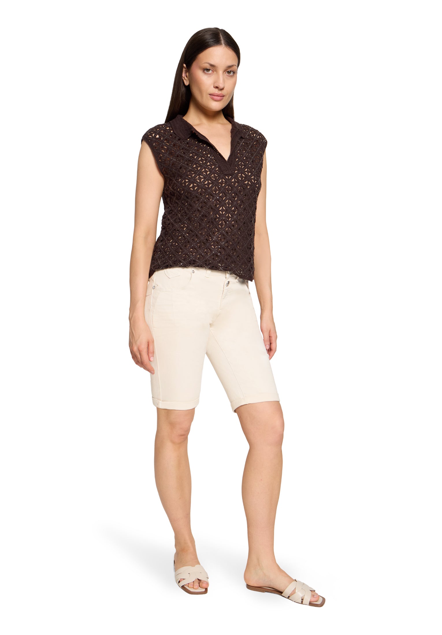 Cartoon Damen Shorts Silky Beige