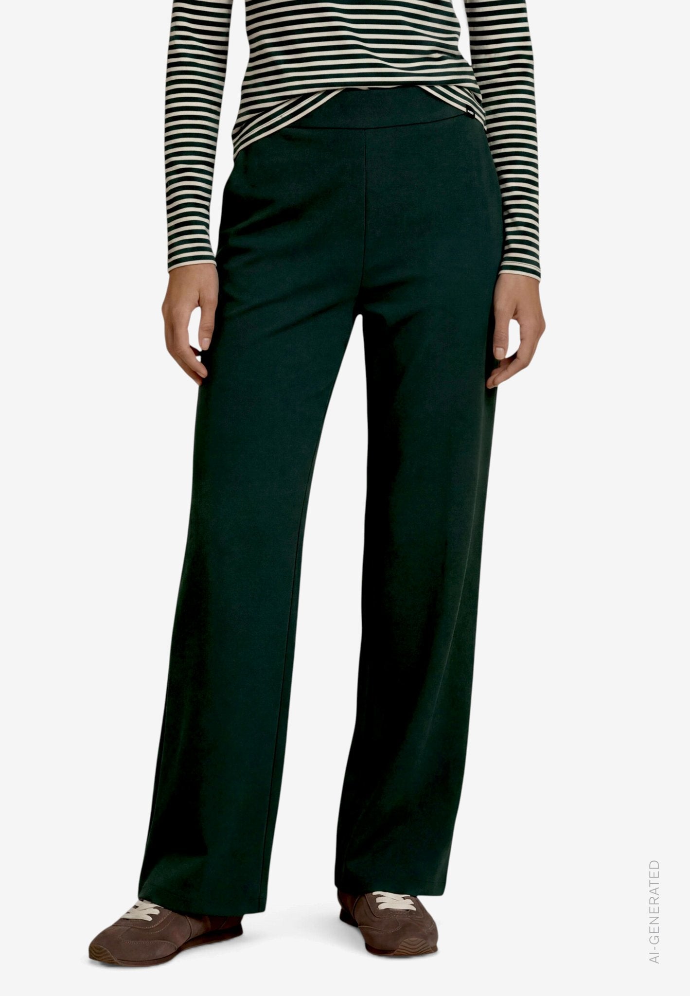 Zero Damen Hosen Green Forest