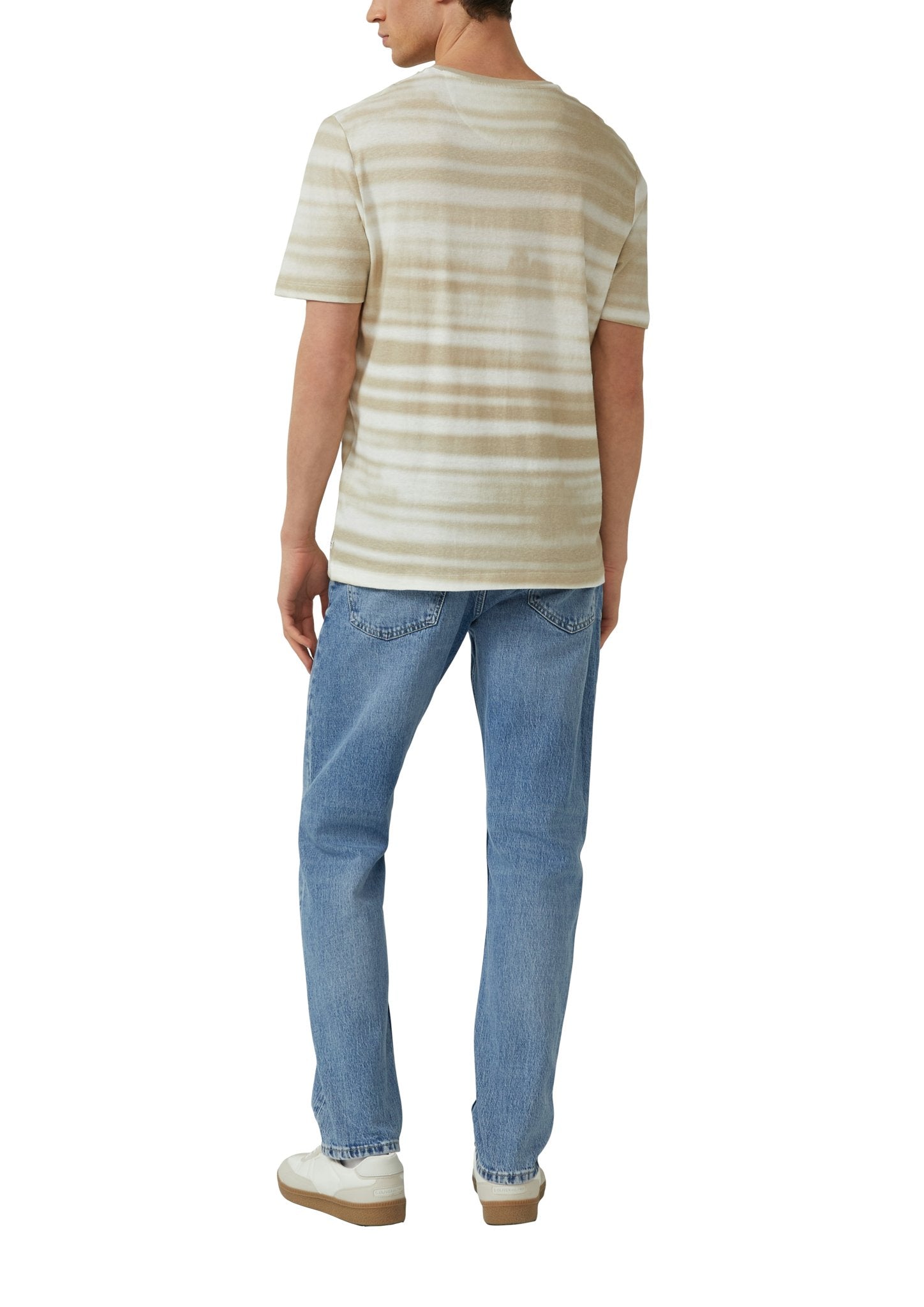 S. Oliver red Herren T-Shirts kurz Brown