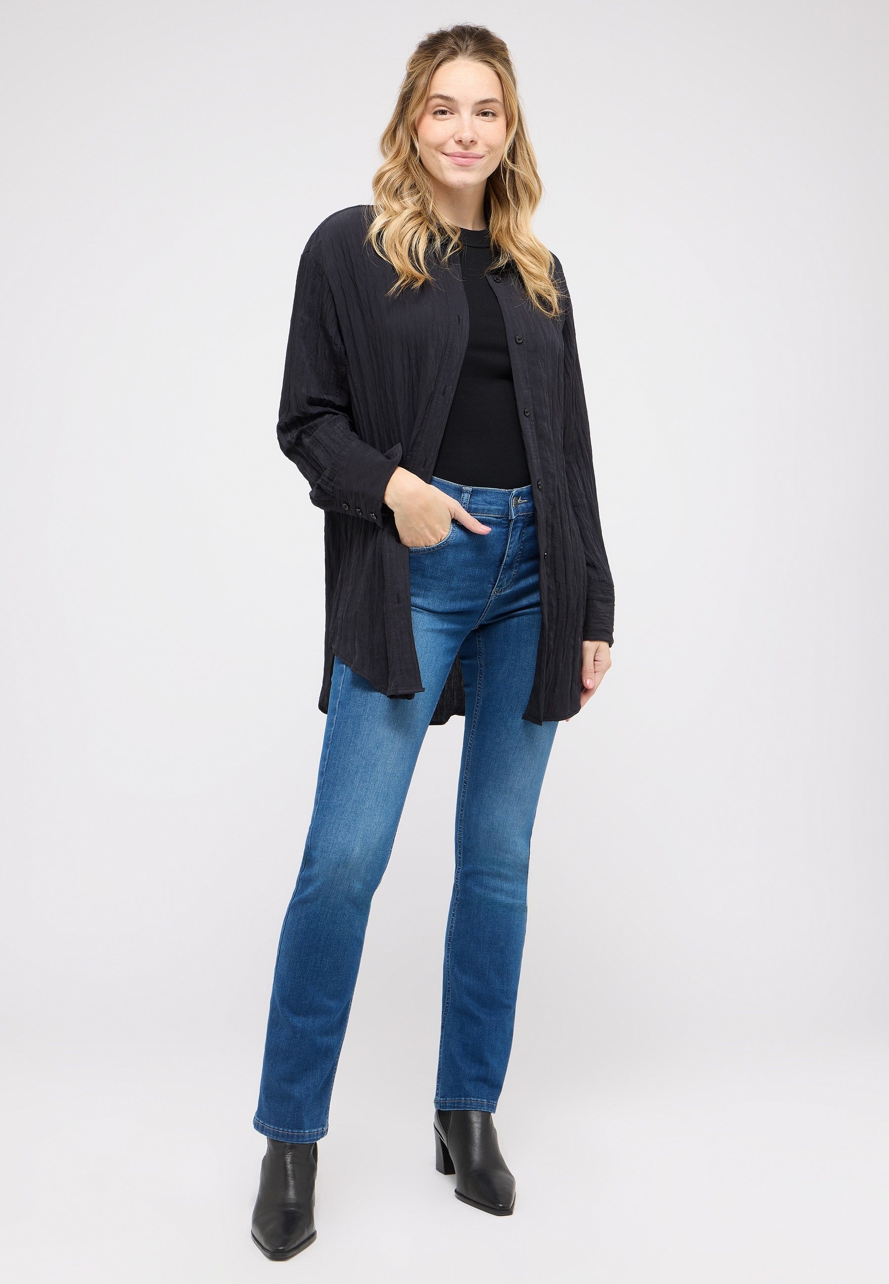 Angels Damen Jeans  Mid Blue Us