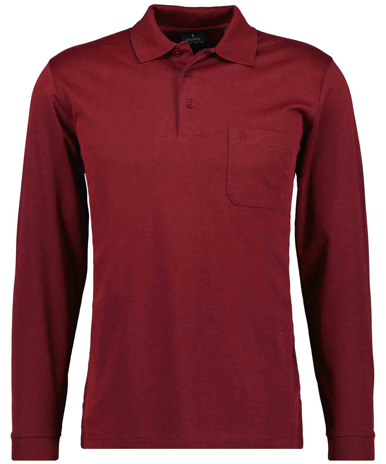 Ragman Herren T-Shirts kurz  Rot