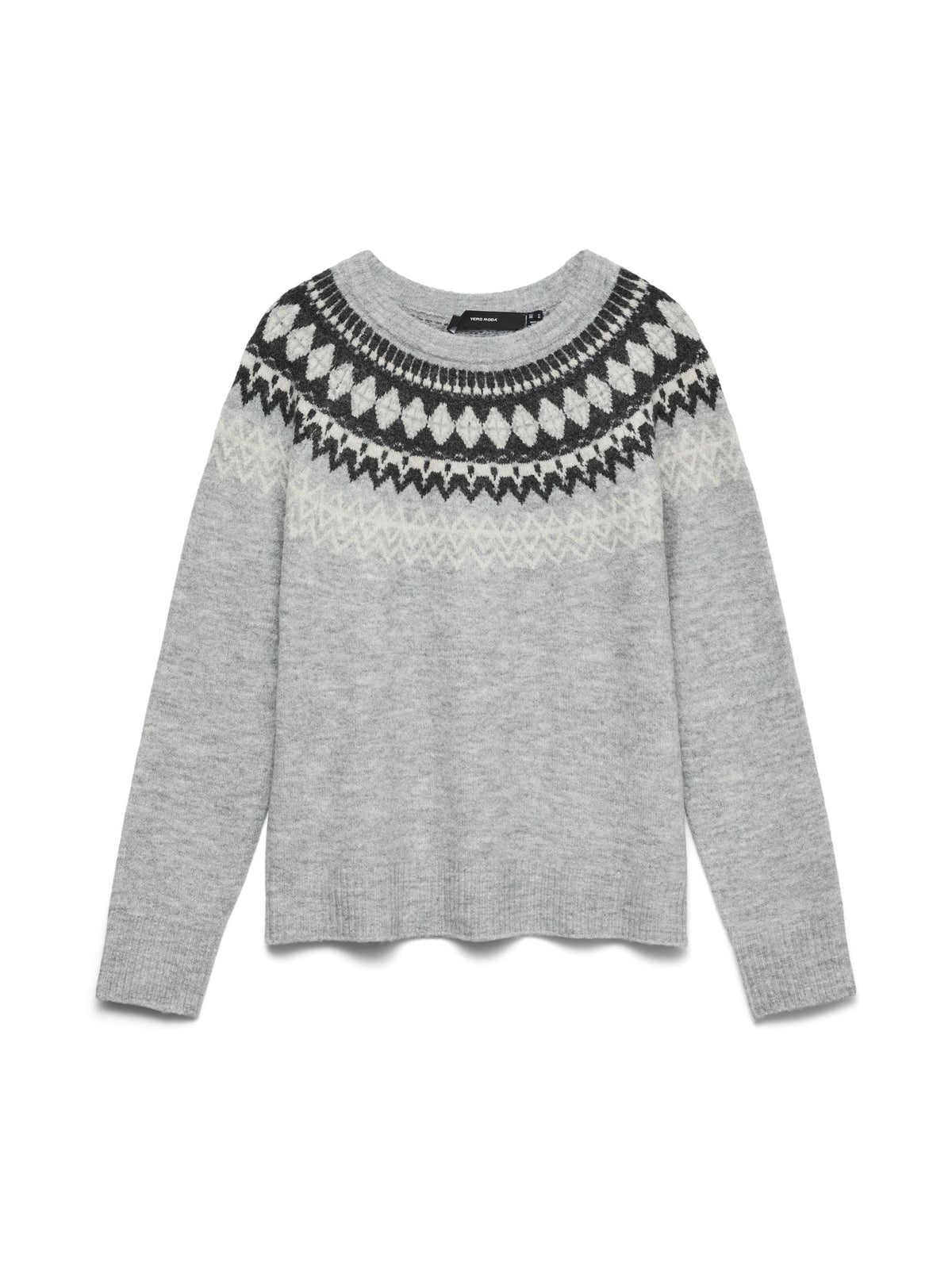 Vero Moda Damen Pullover Light Grey Mela