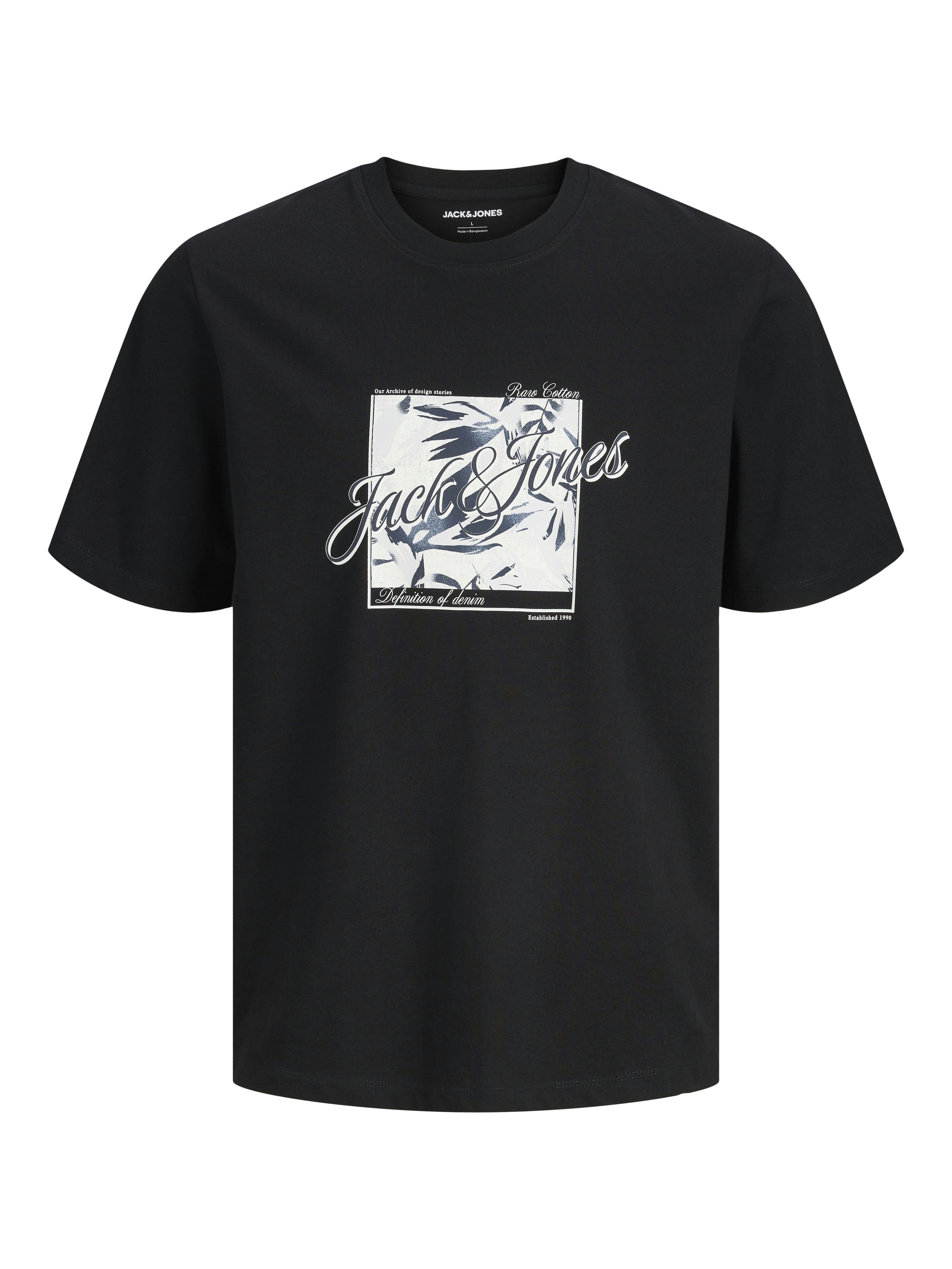 Jack & Jones Herren T-Shirts kurz Black