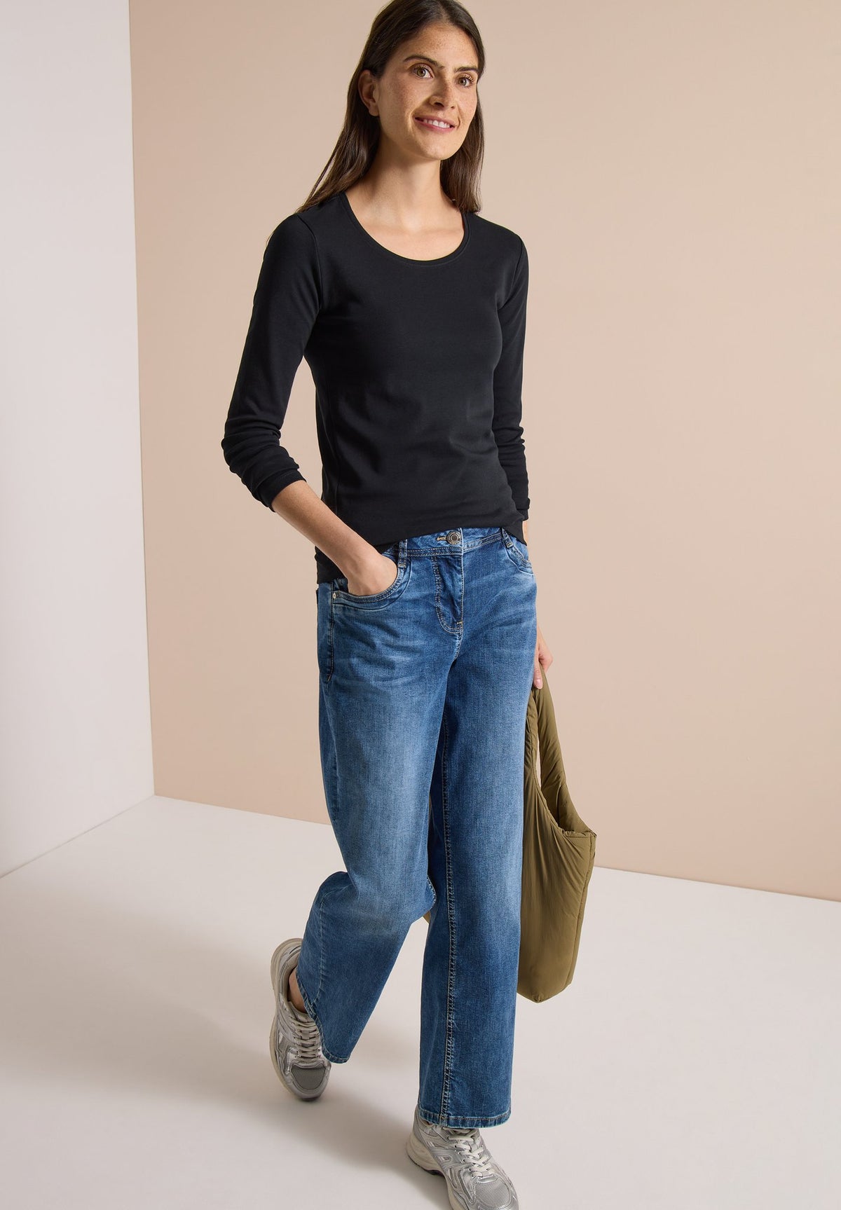 Cecil Damen T-Shirts Black