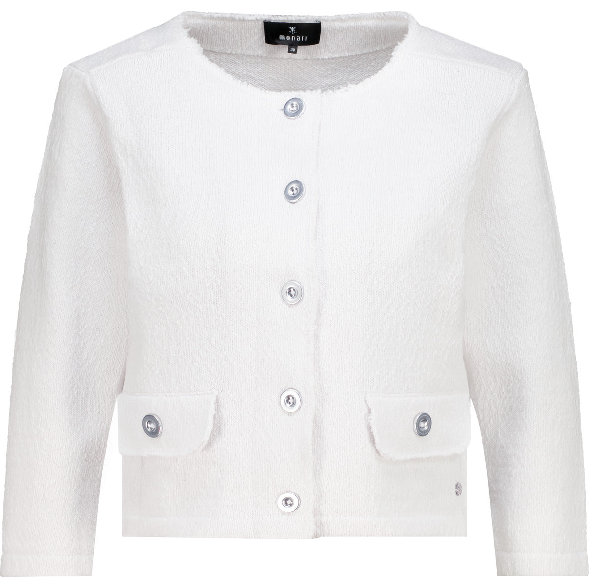 Monari Damen Strickjacken Cream