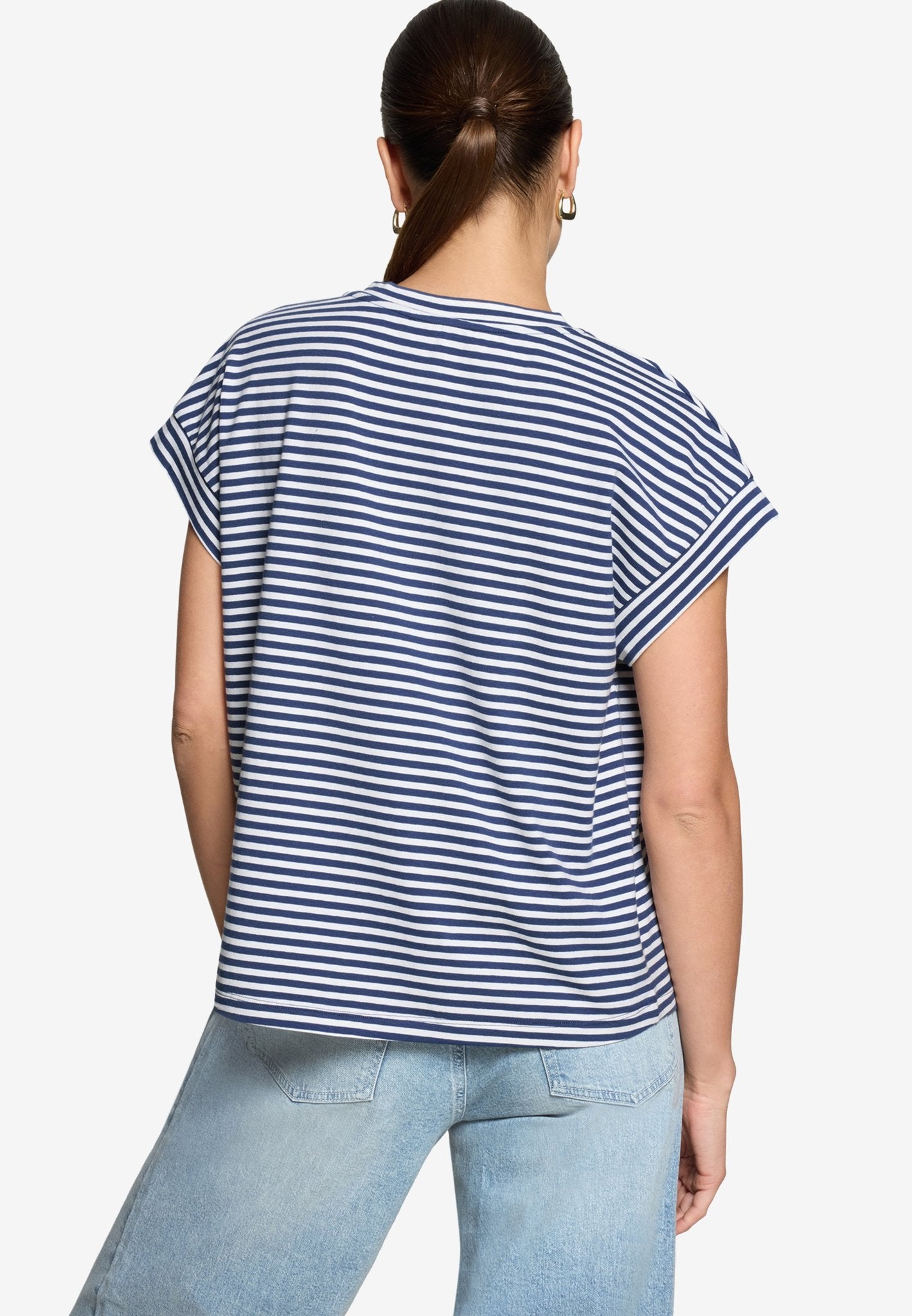 Zero Damen T-Shirts Blue/White