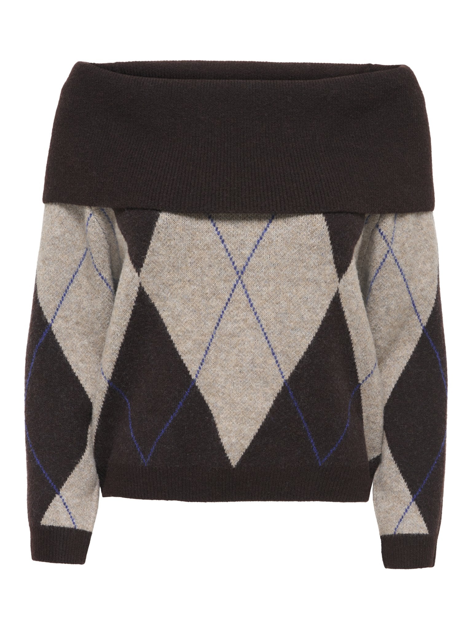 only Damen Pullover Coffee Bean/Wal