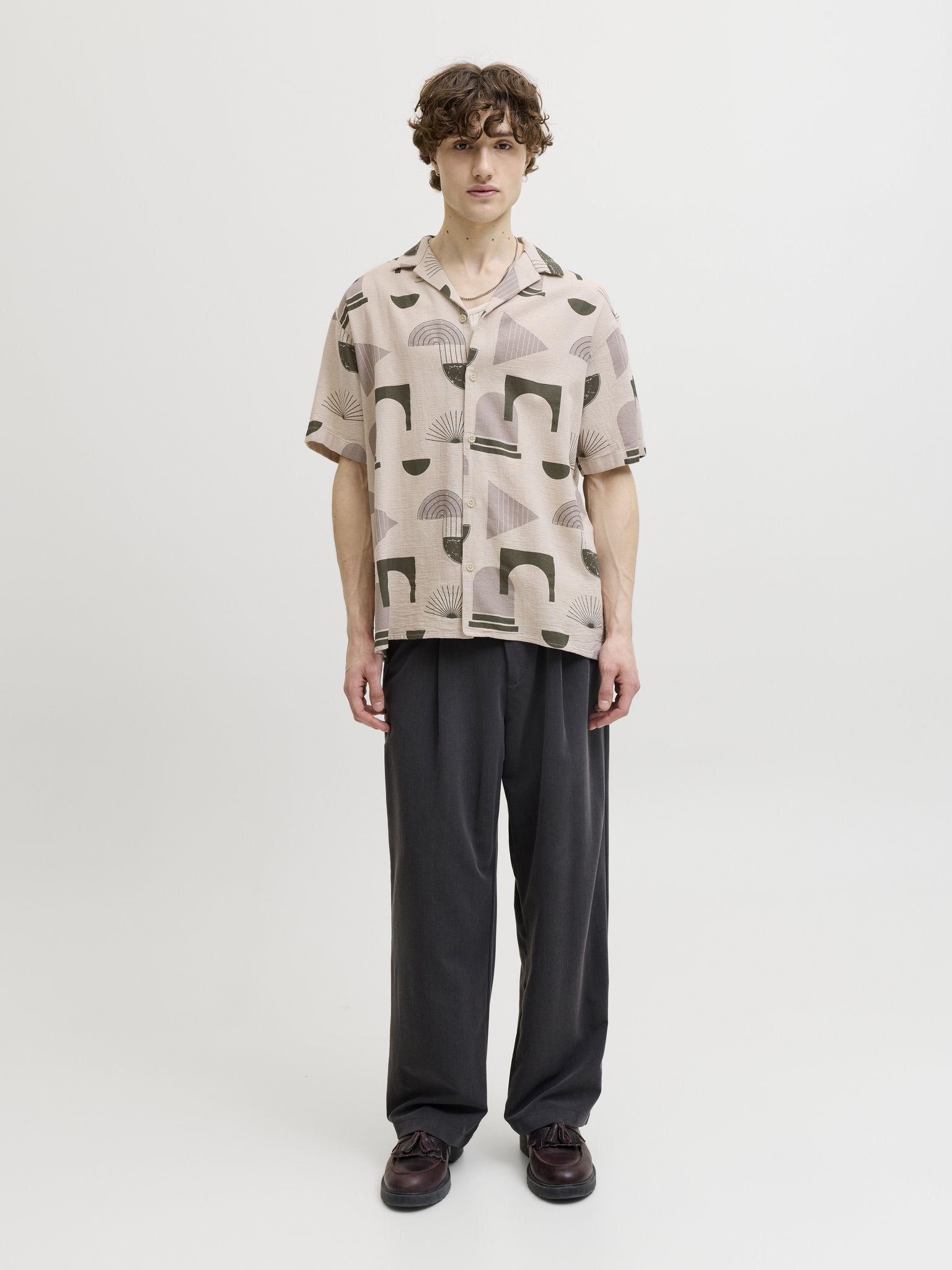 Jack & Jones Herren Hemden lang Moonbeam