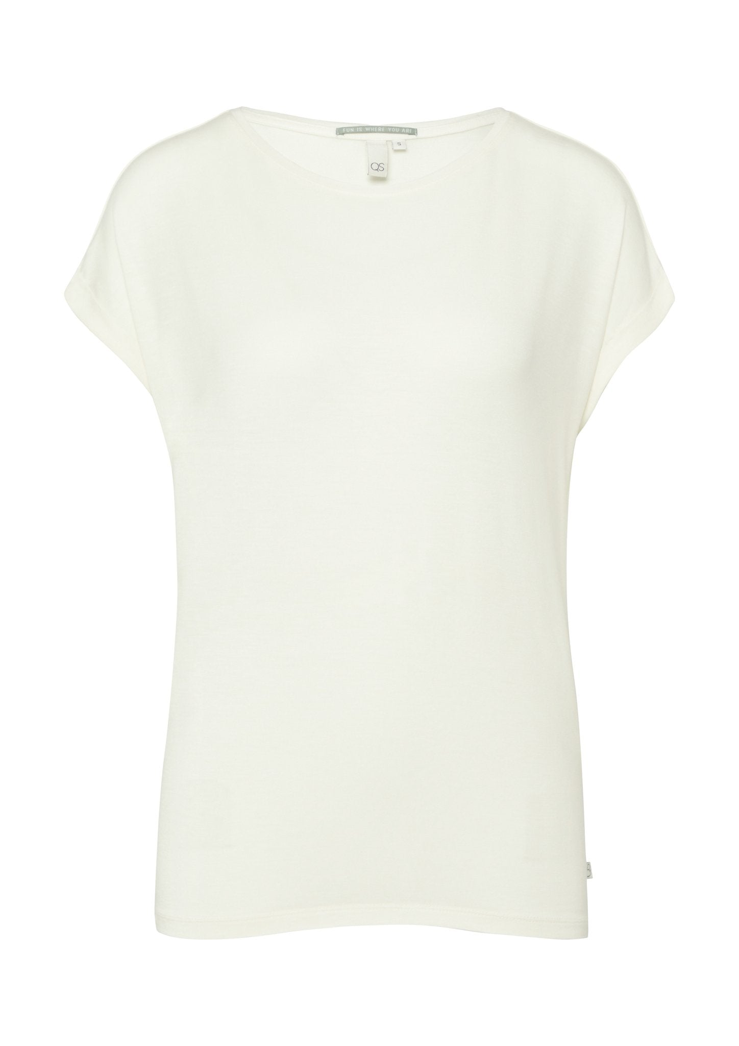 QS by S.Oliver Damen T-Shirts  White
