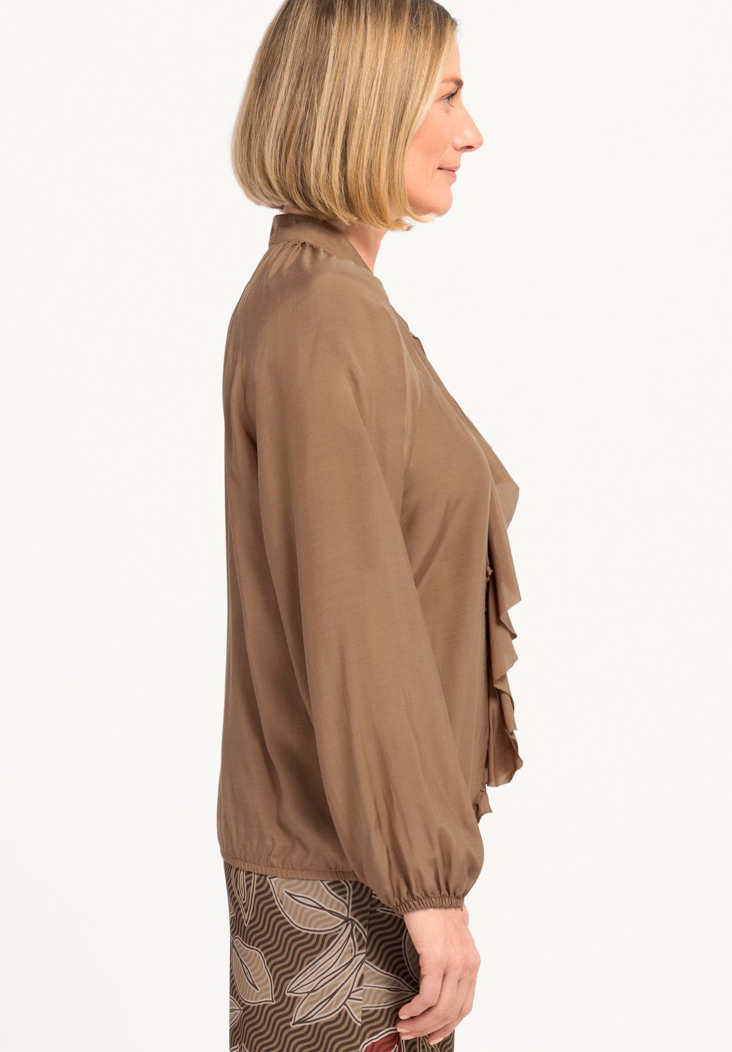 Bianca Damen Blusen Cognac