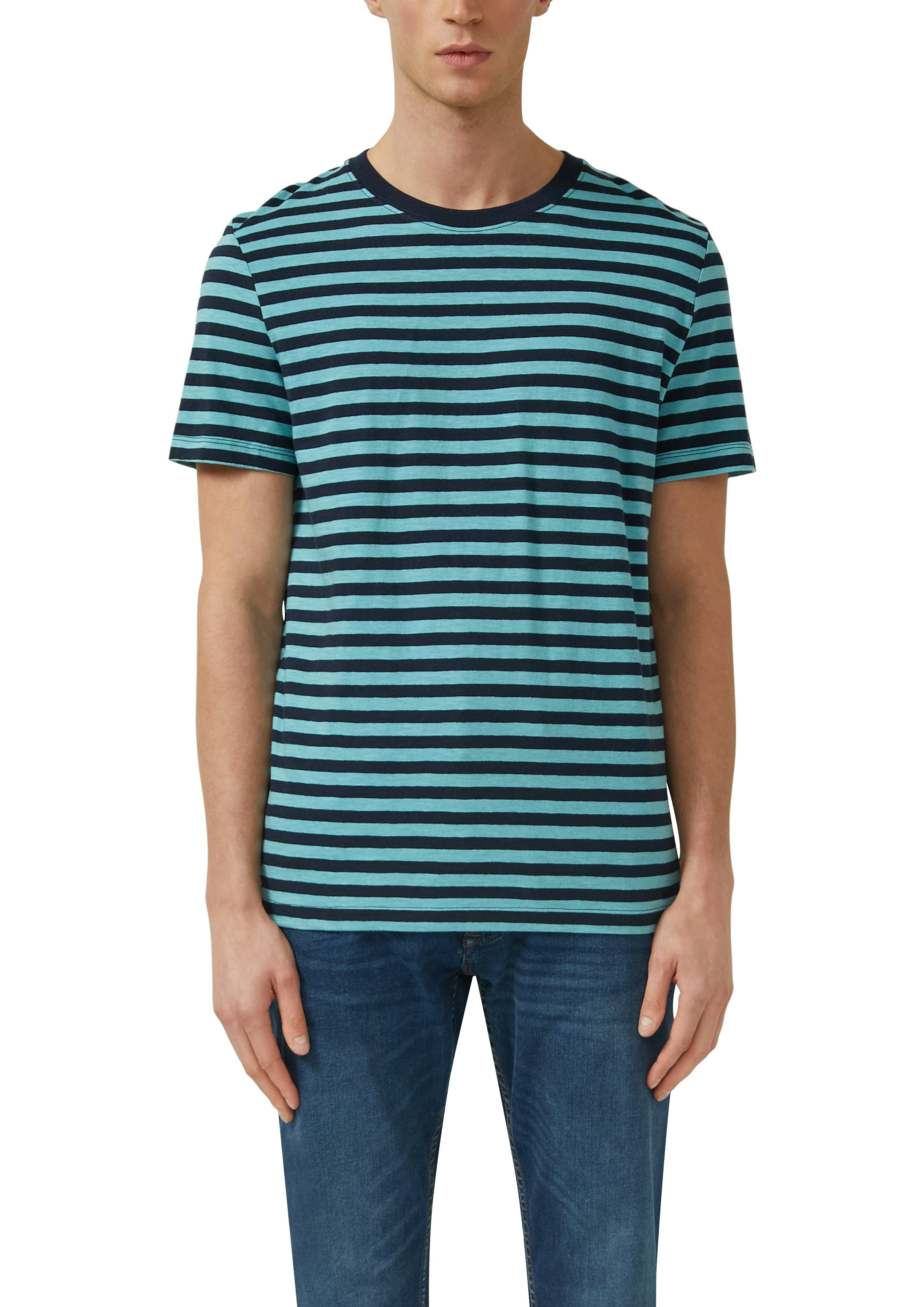S. Oliver red Herren T-Shirts kurz Blue Green