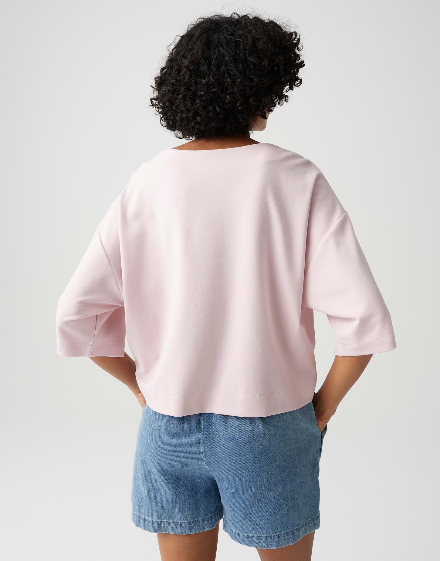 Opus Damen T-Shirts Rose Tint