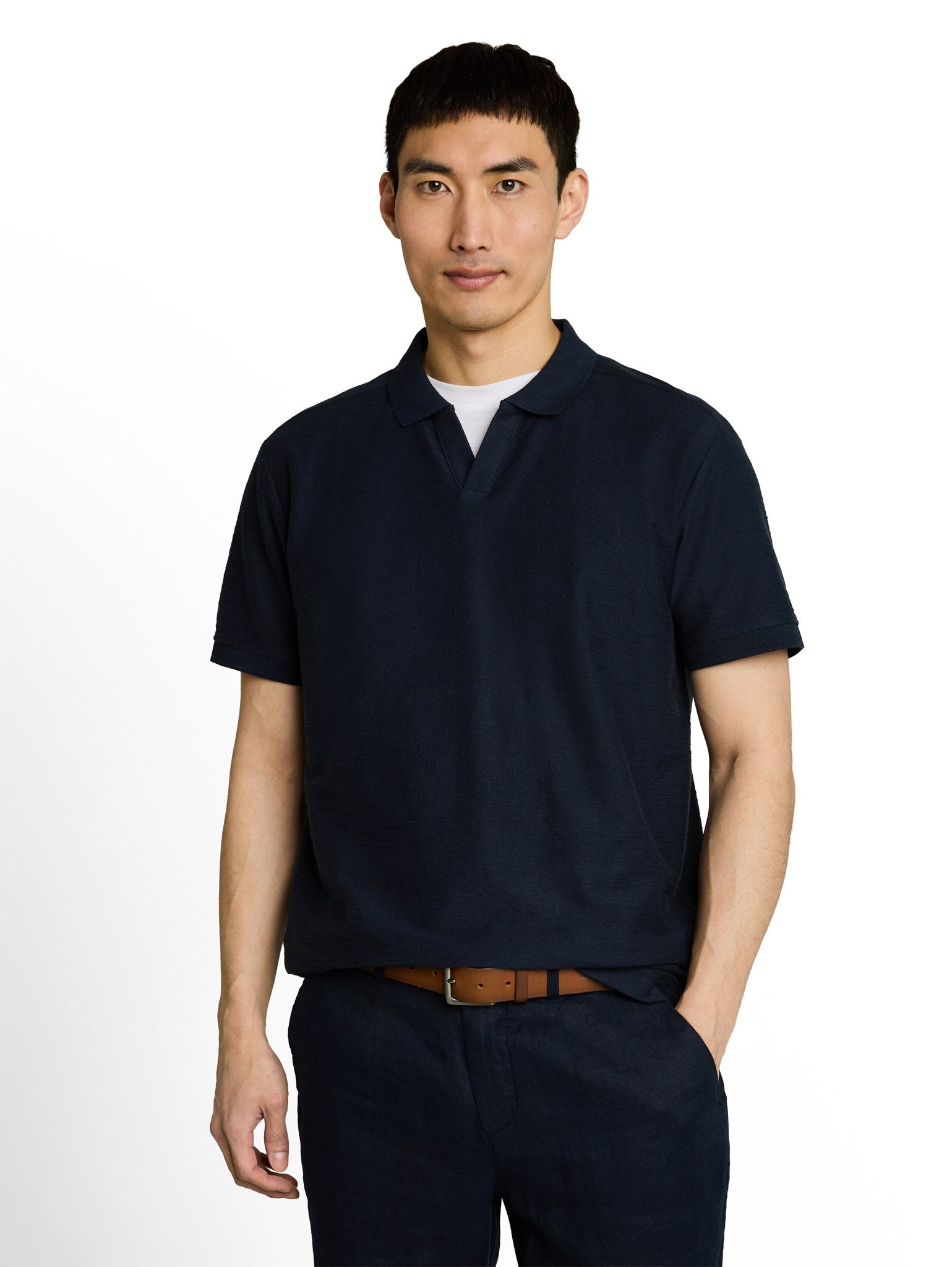 Tom Tailor Herren Polo-Shirts Sky Captain Blu