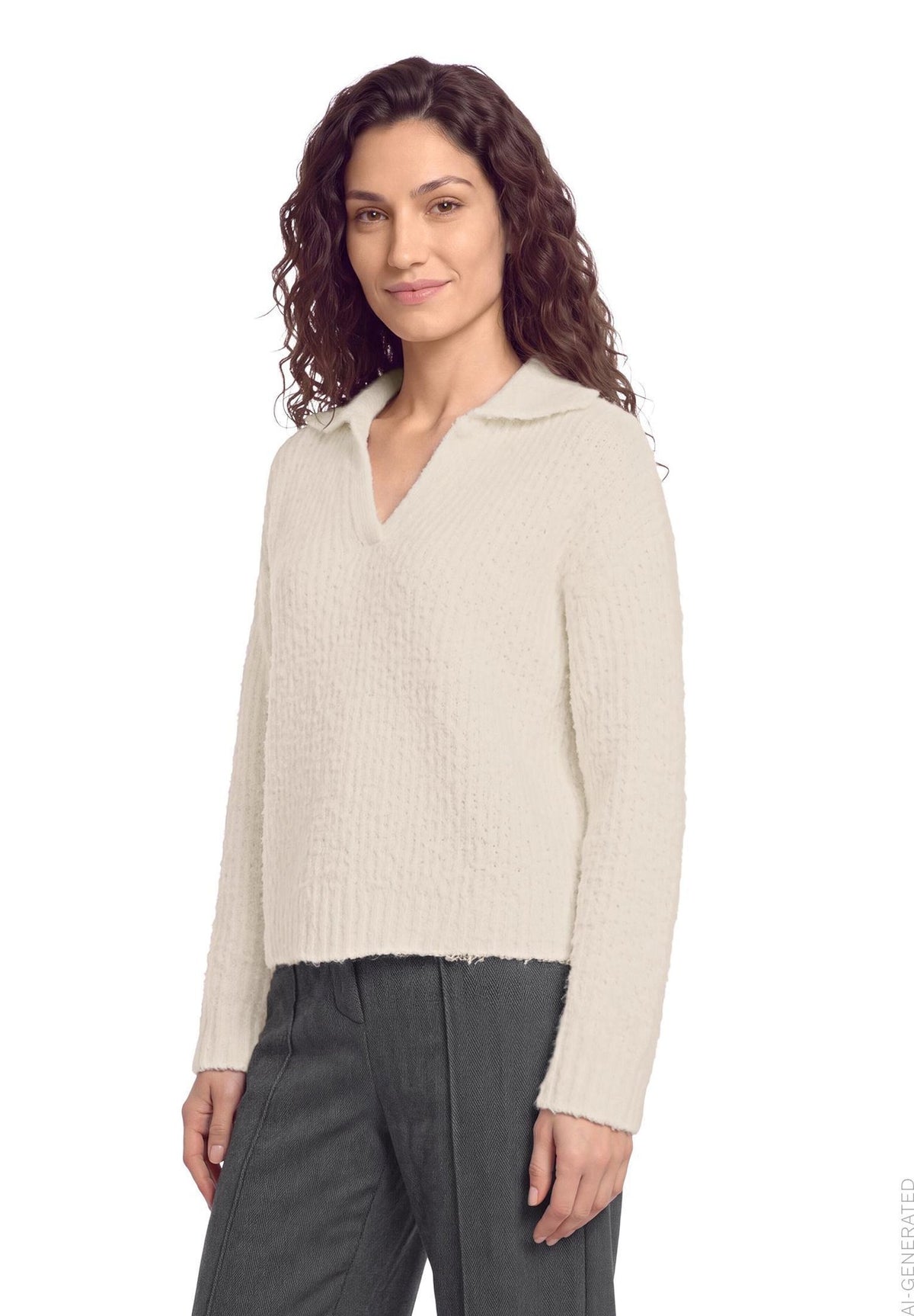 Cartoon Damen Pullover Eggnog