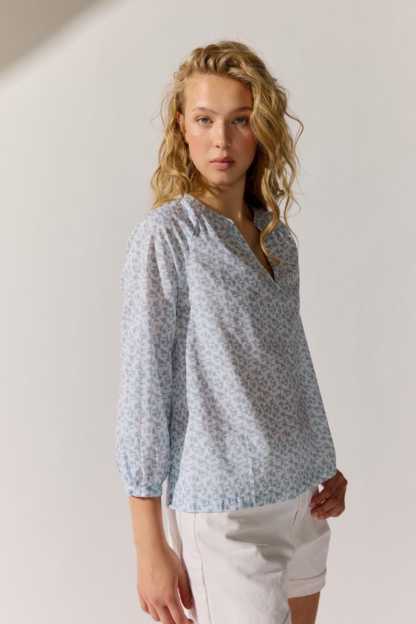 Fashion People Damen Blusen Sea Breeze Prin