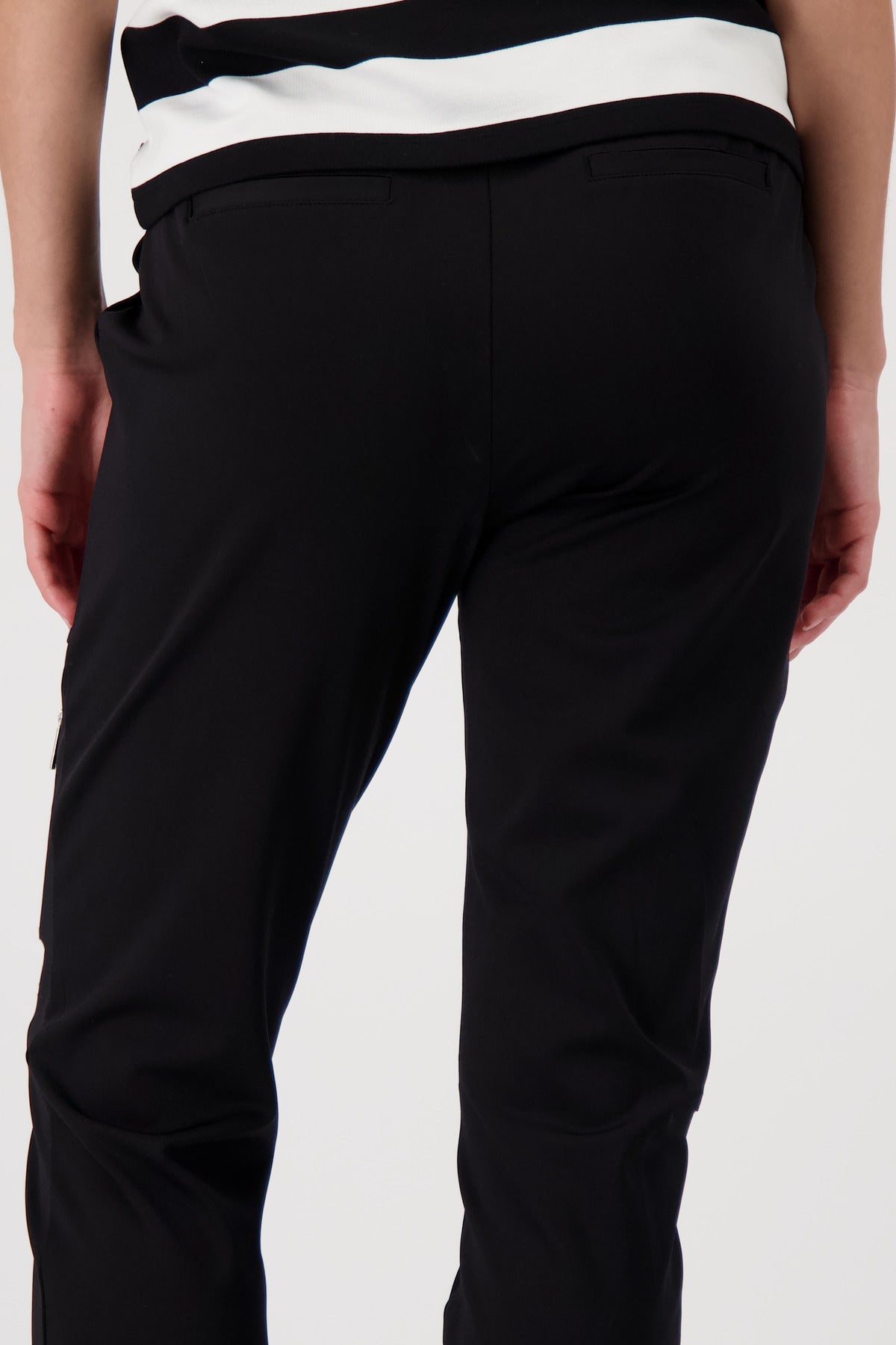 Monari Damen Hosen  Schwarz