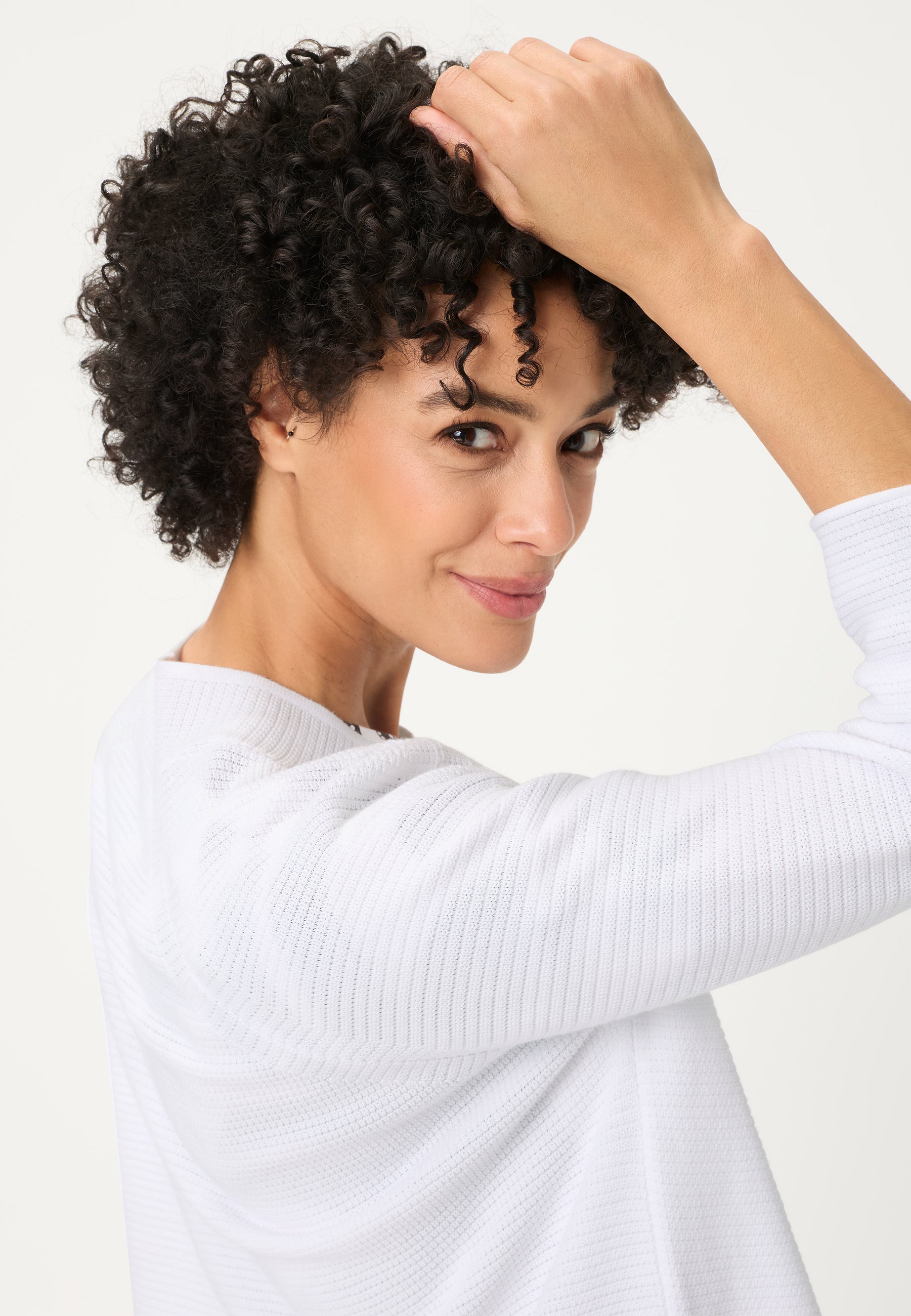 Olsen Damen Strickjacken White